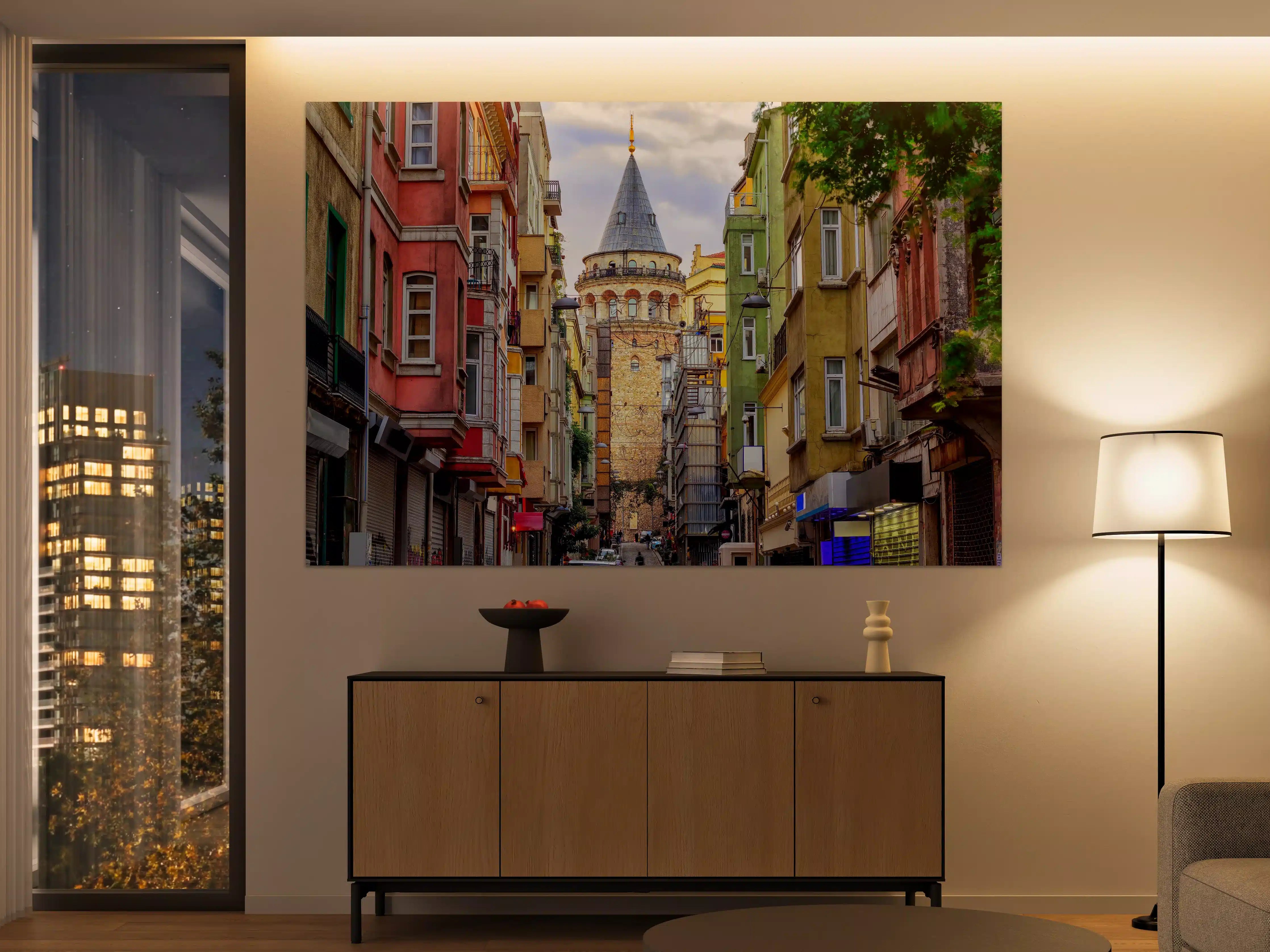 Große Wandbilder - Galata-Turm in der Altstadt von Istanbul