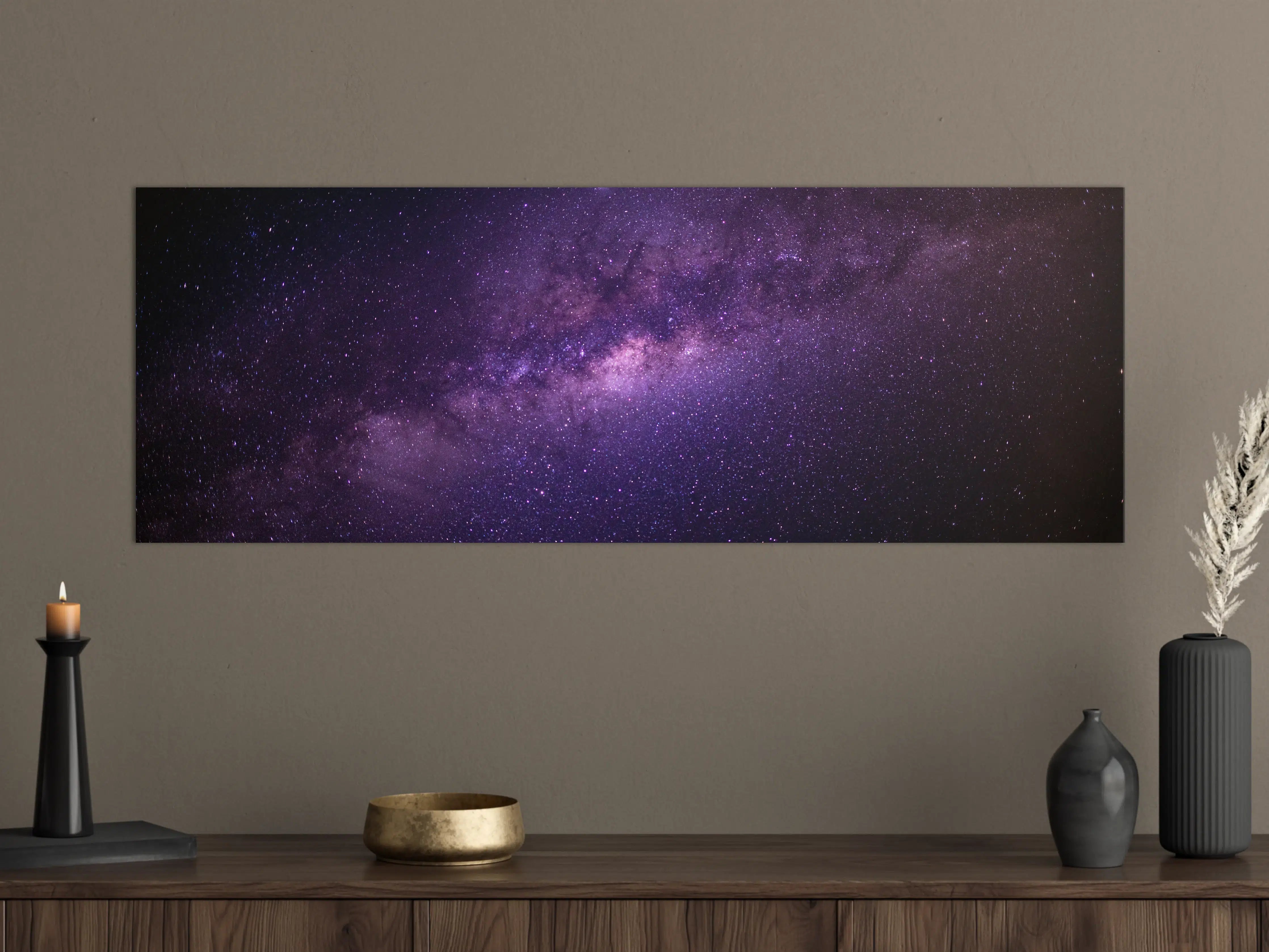Große Wandbilder - Galaxie unter Sternenhimmel