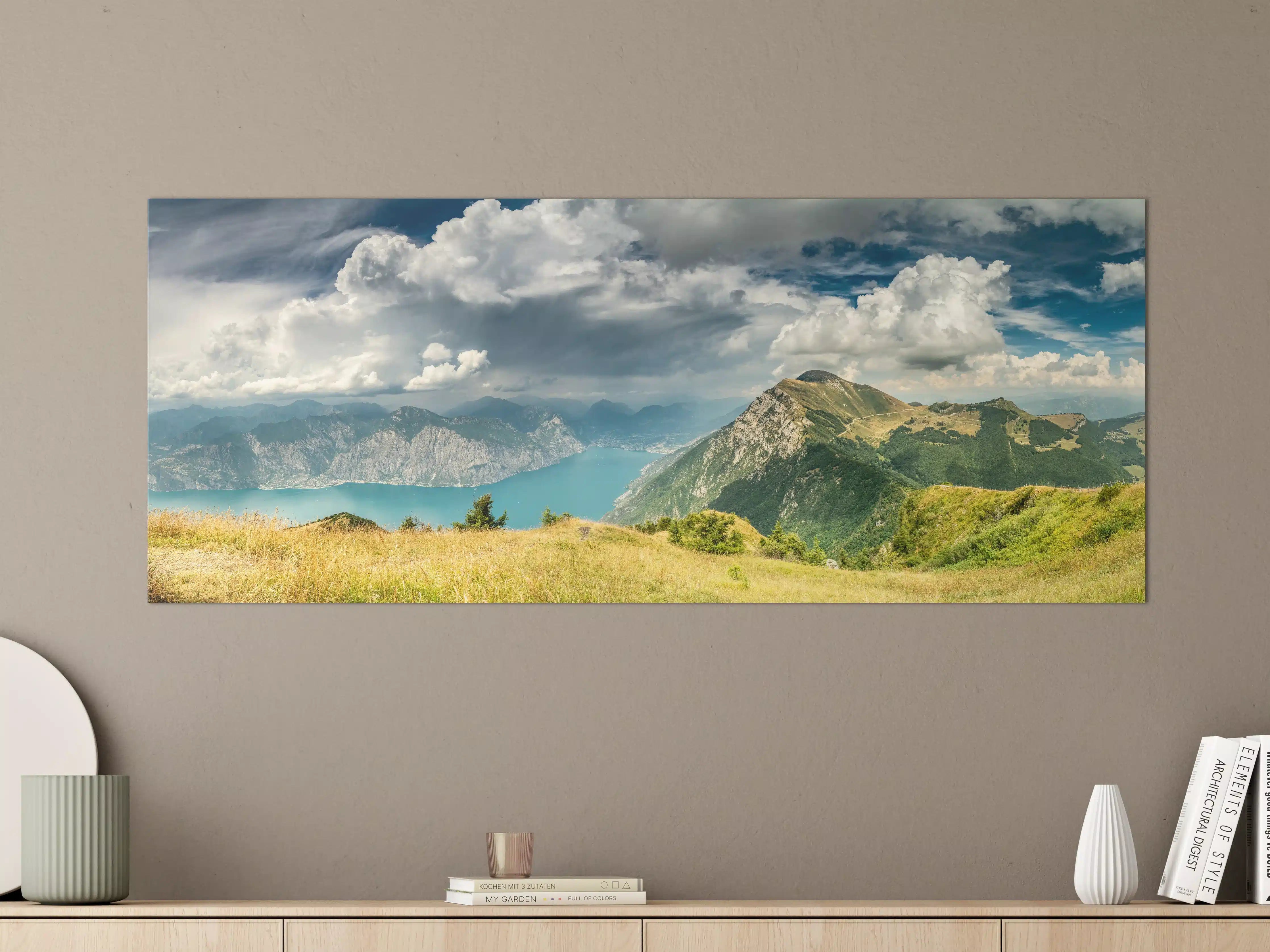 Große Wandbilder - Gardasee – Harmonie in Blau-Grün