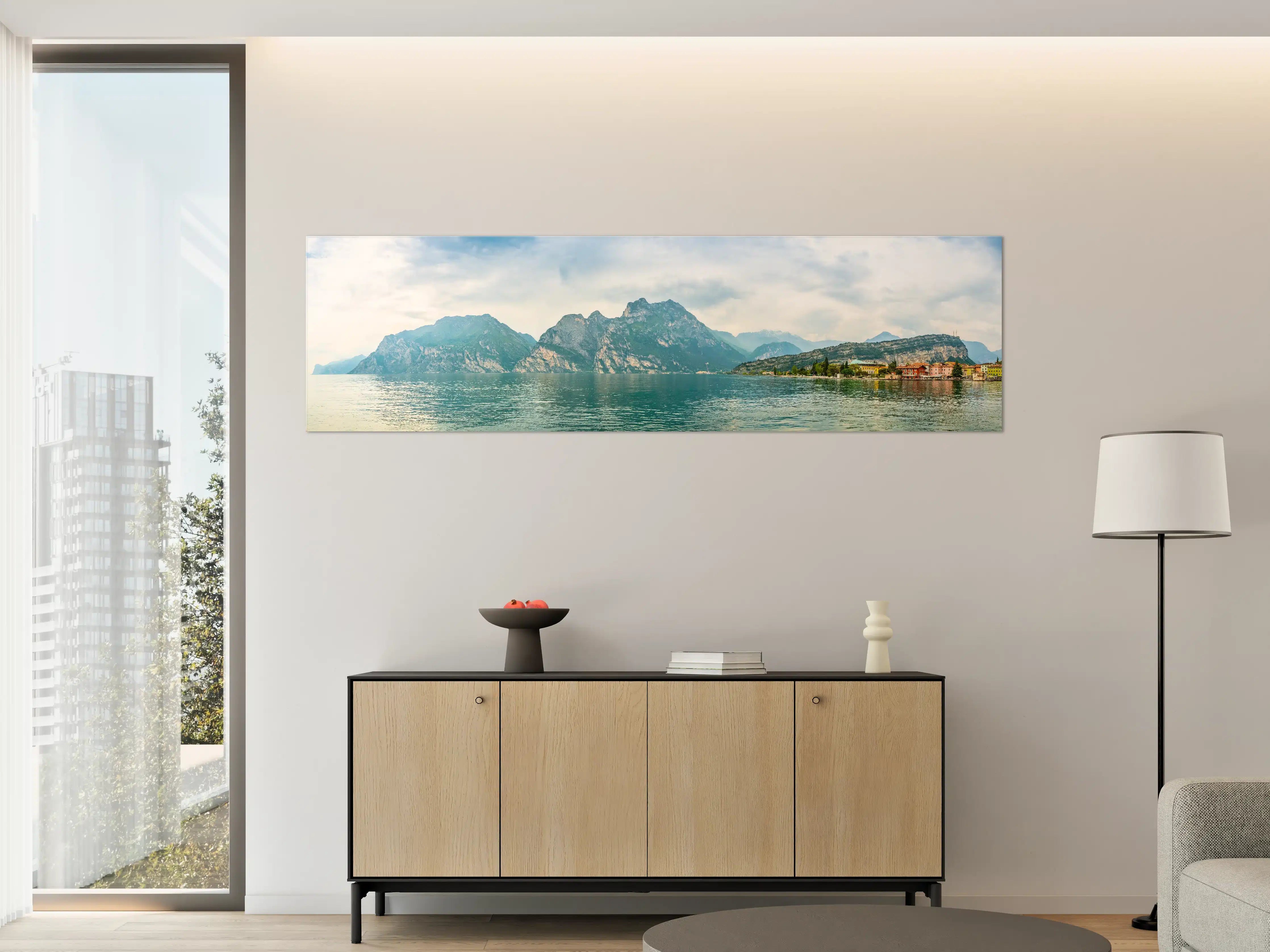 Große Wandbilder - Gardasee im Farbenspiel von Himmel und Natur