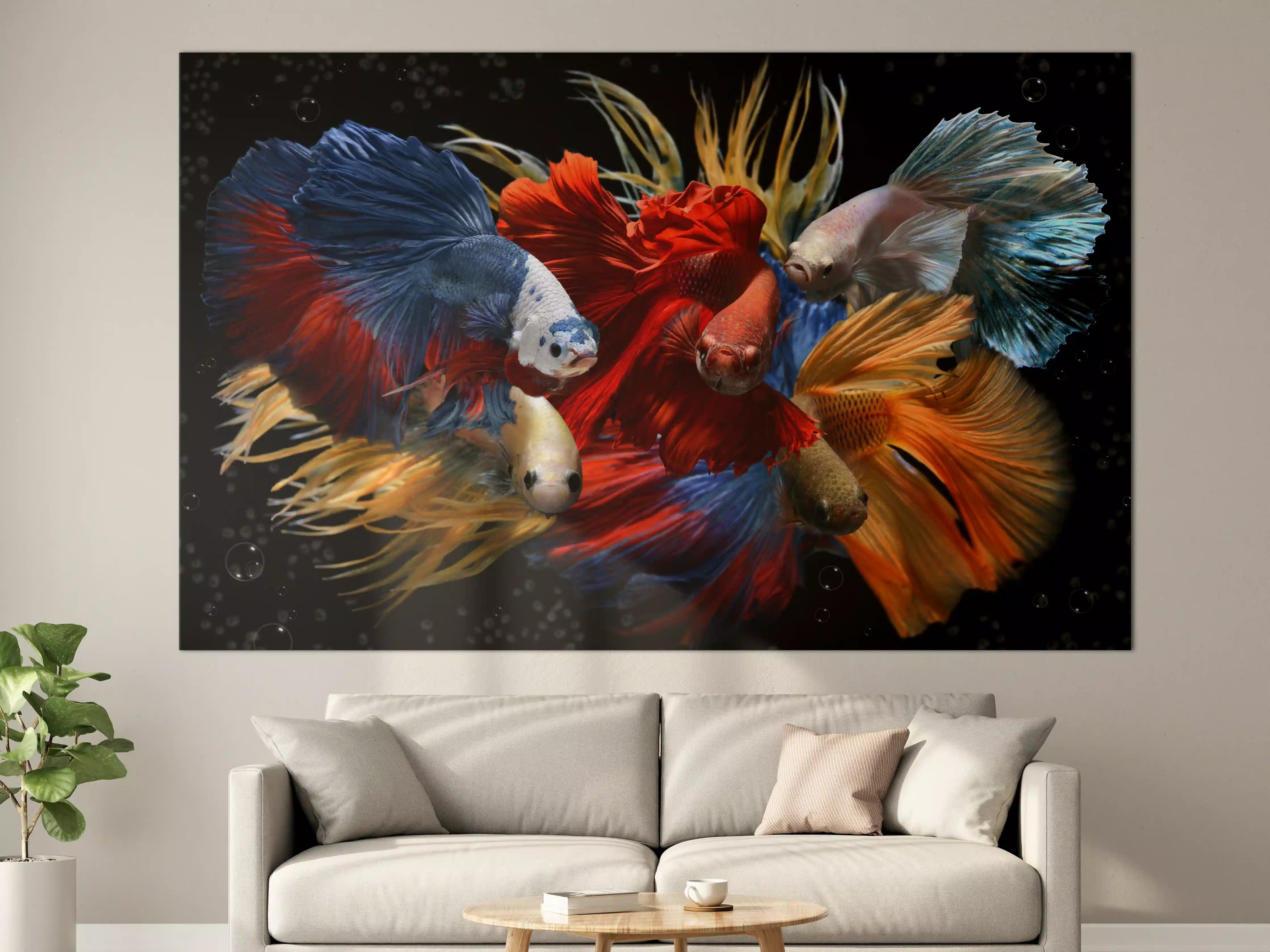 Große Wandbilder - Gemischte bunte Fantasie betta