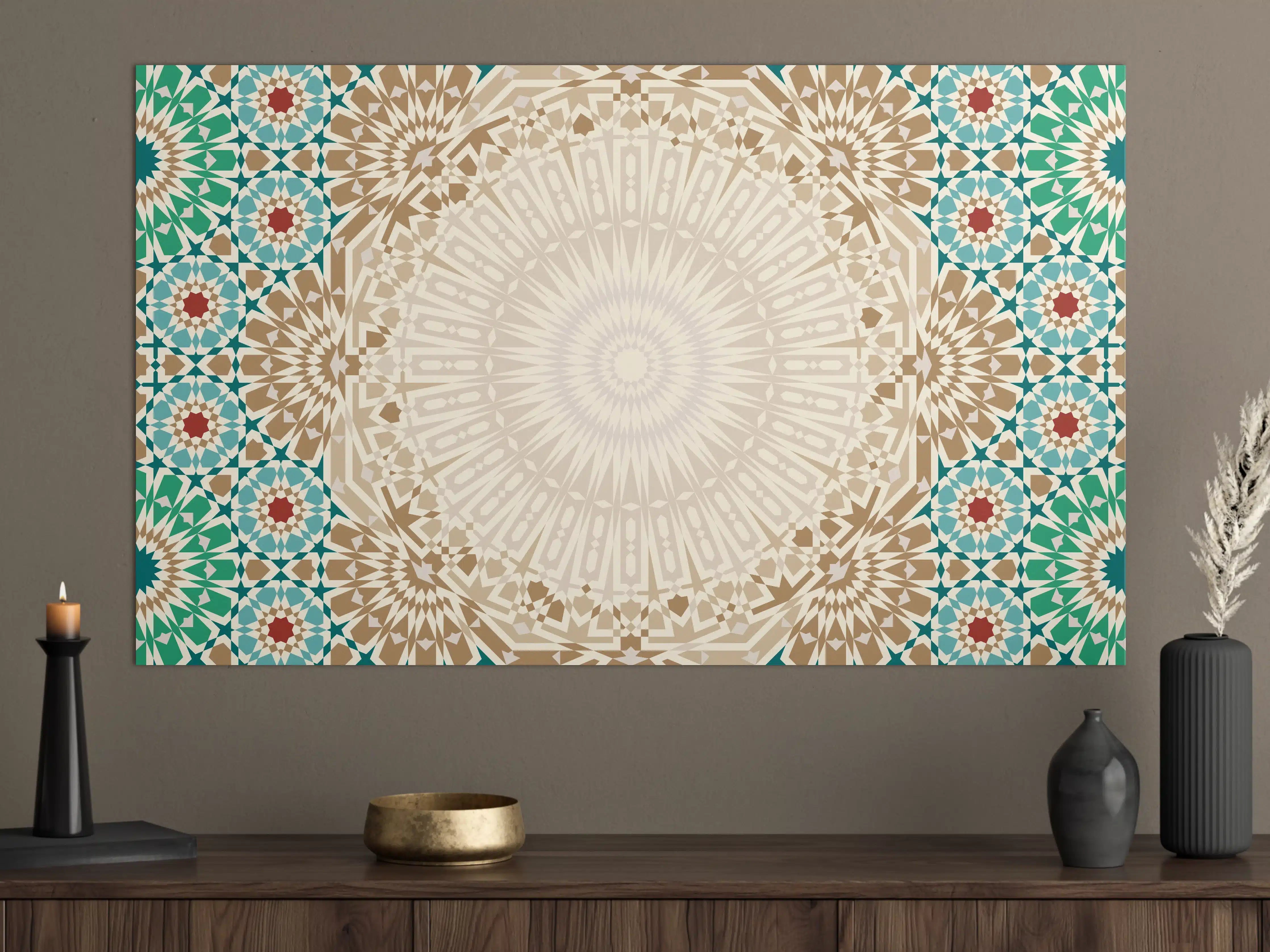 Große Wandbilder - Geometrische Mandala-Muster