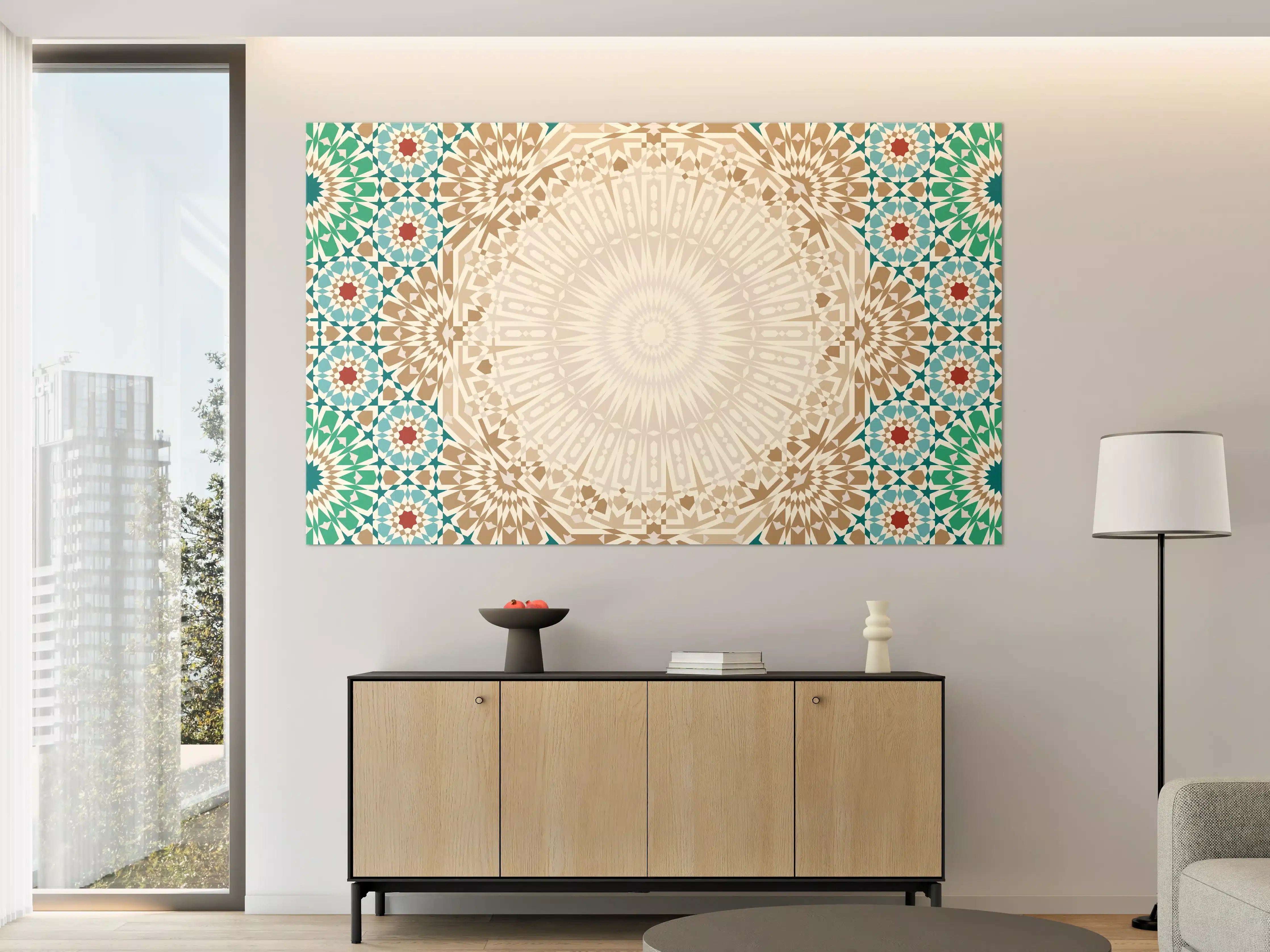 Große Wandbilder - Geometrische Mandala-Muster