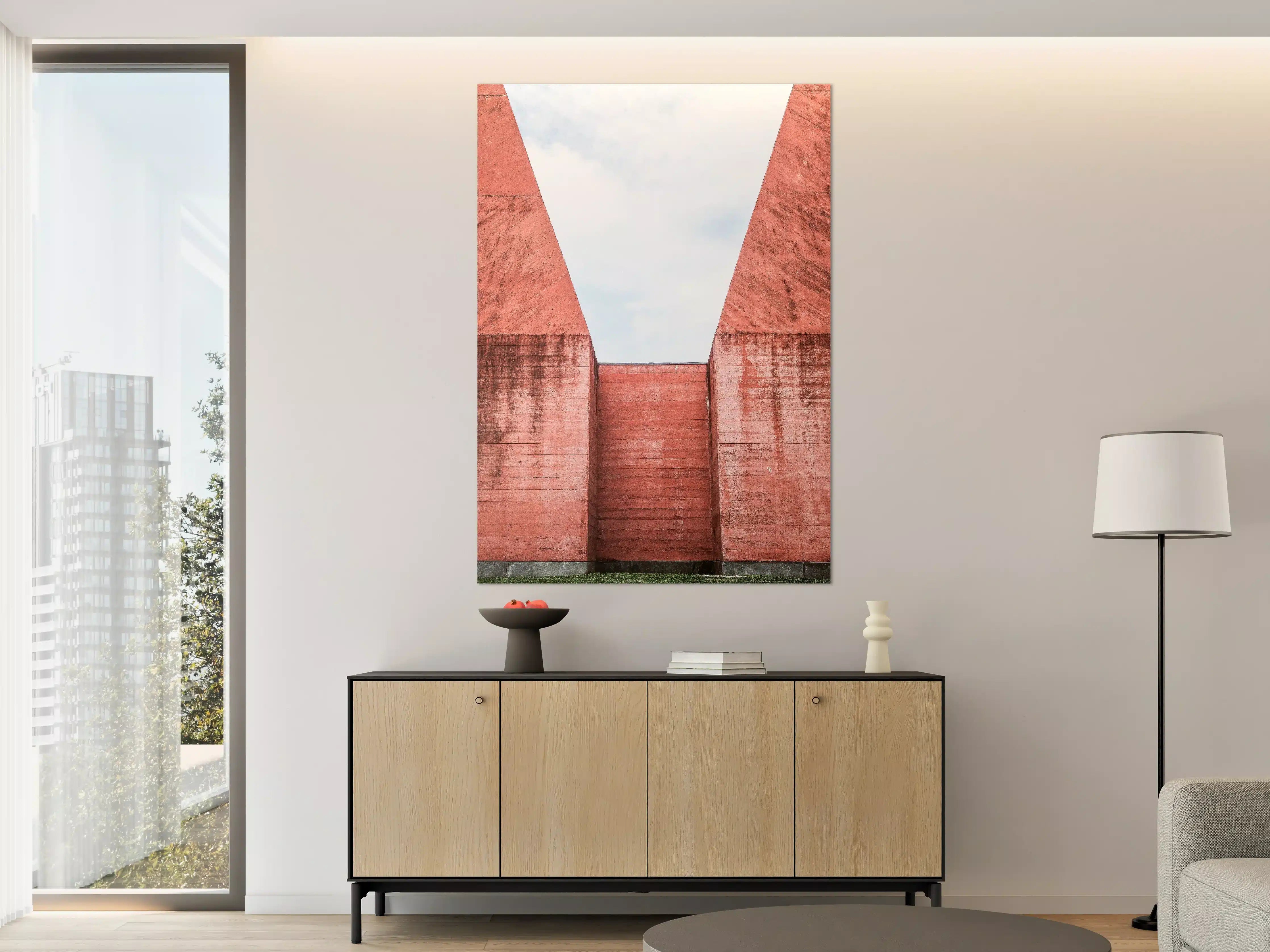 Große Wandbilder - Geometrische Mars Architektur