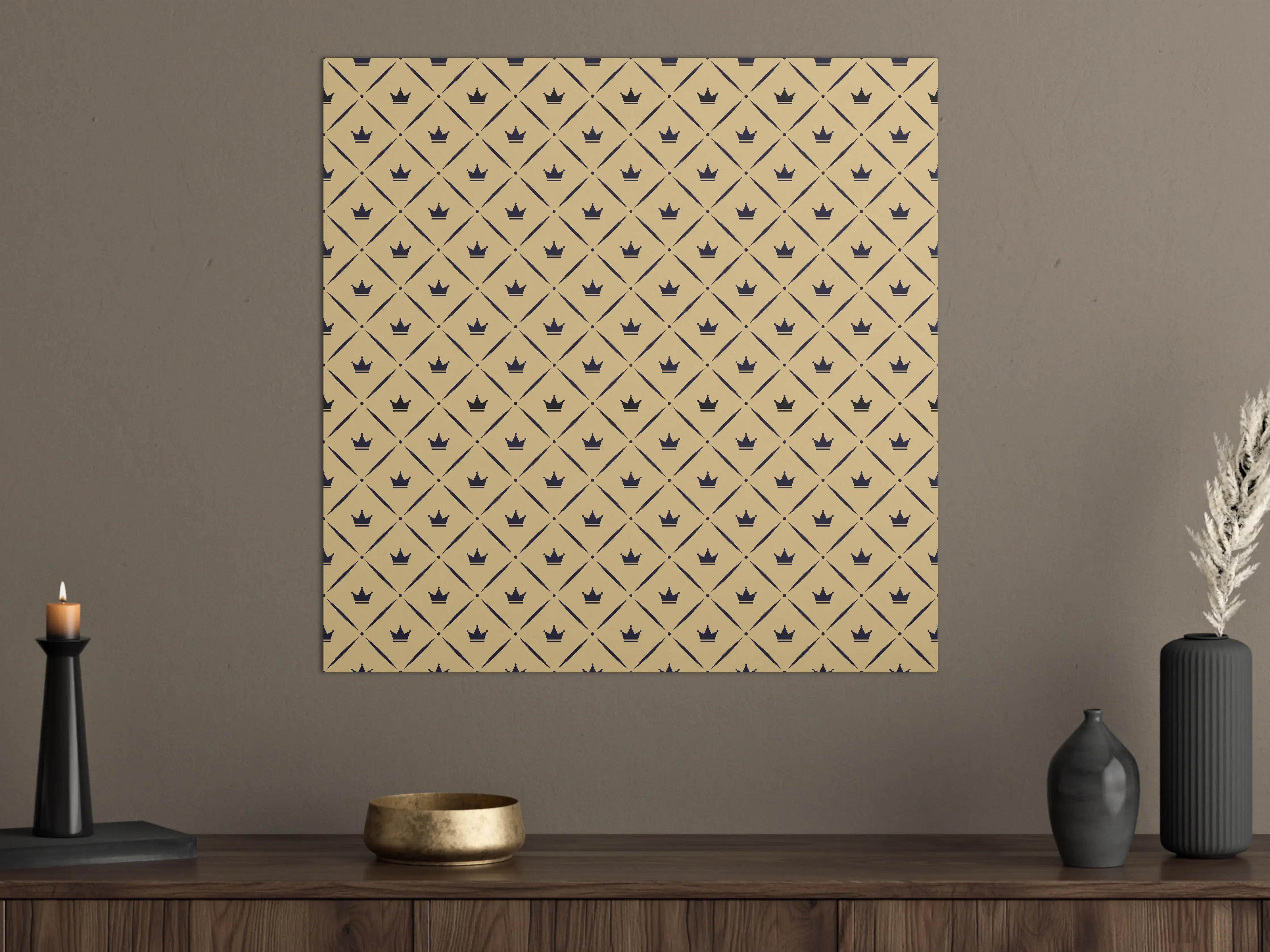 Große Wandbilder - Geometrisches Beige Muster