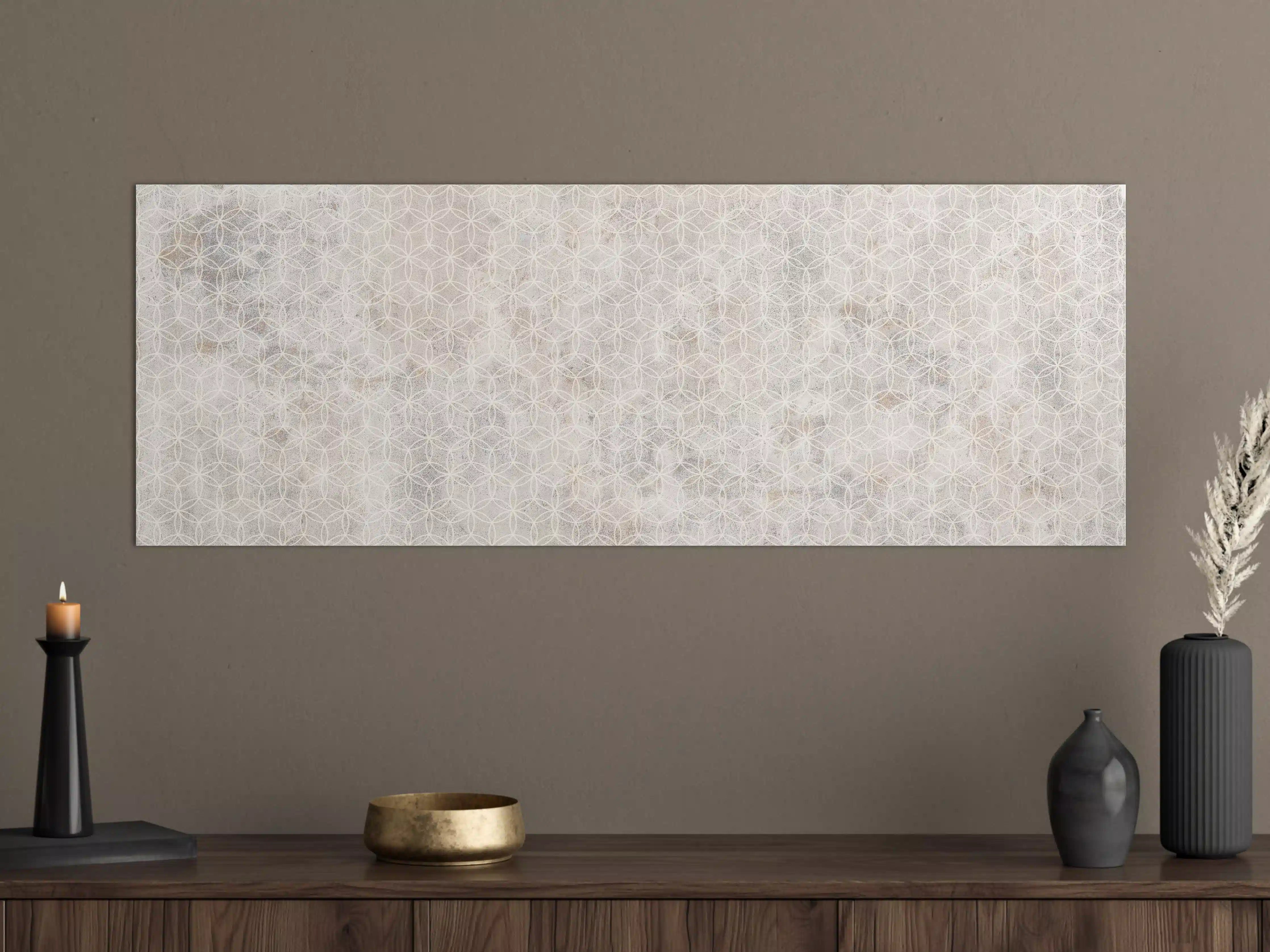 Große Wandbilder - Geometrisches Beton Mosaik