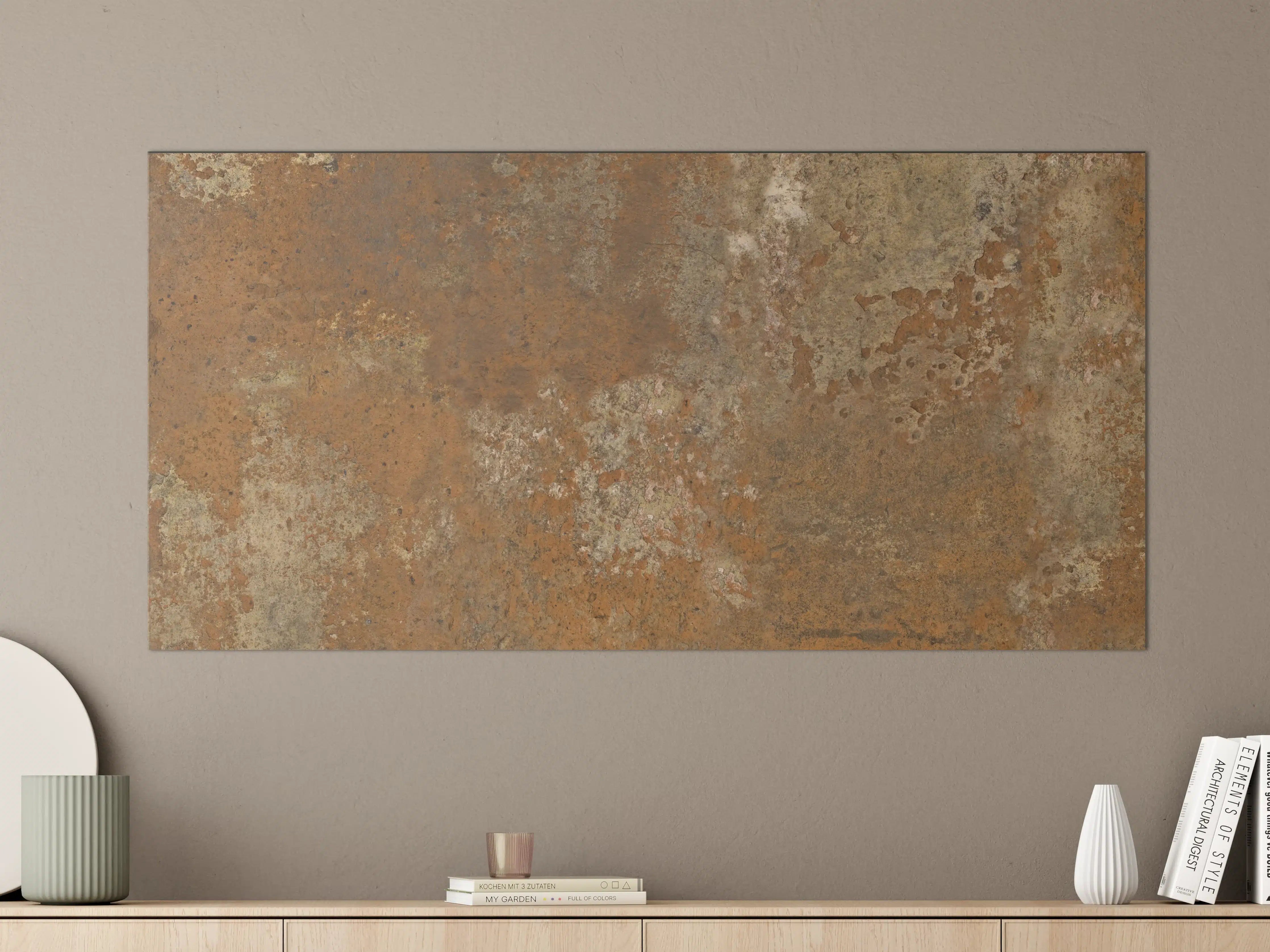 Große Wandbilder - Gerösteter Metalltextur