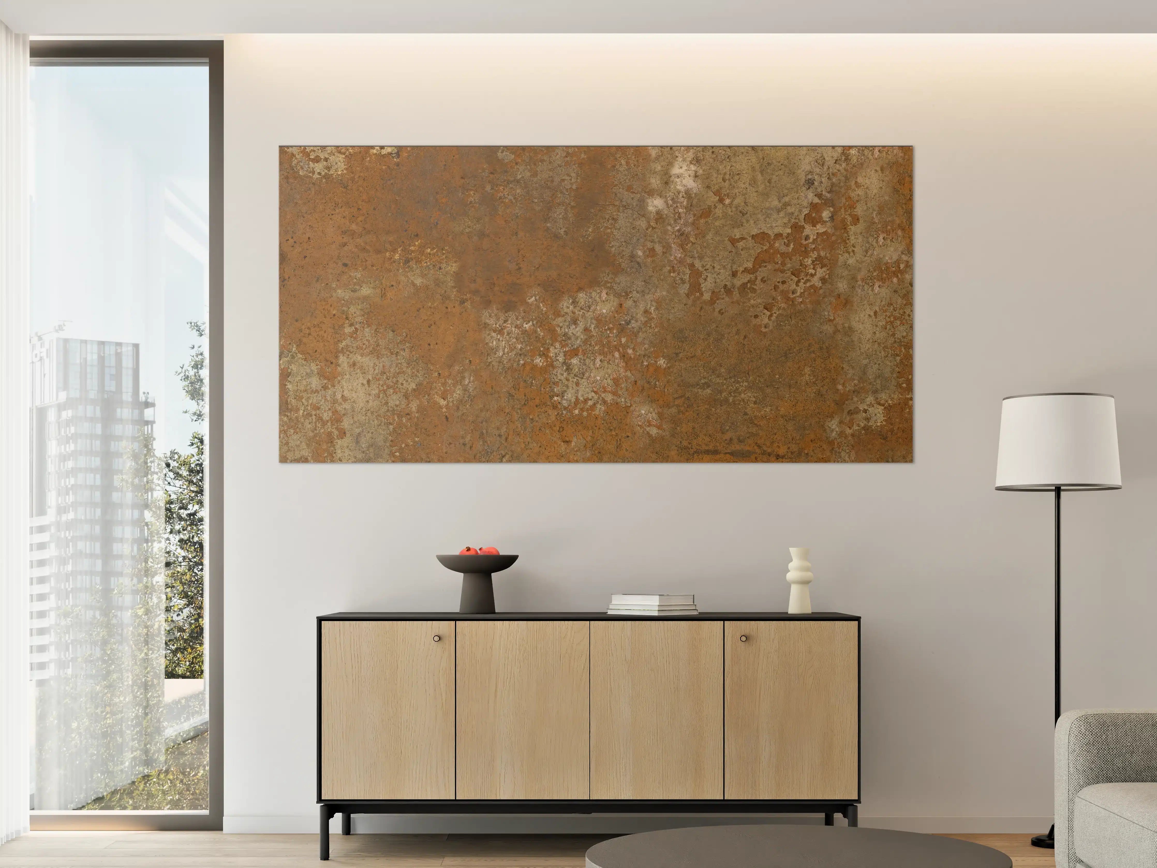 Große Wandbilder - Gerösteter Metalltextur