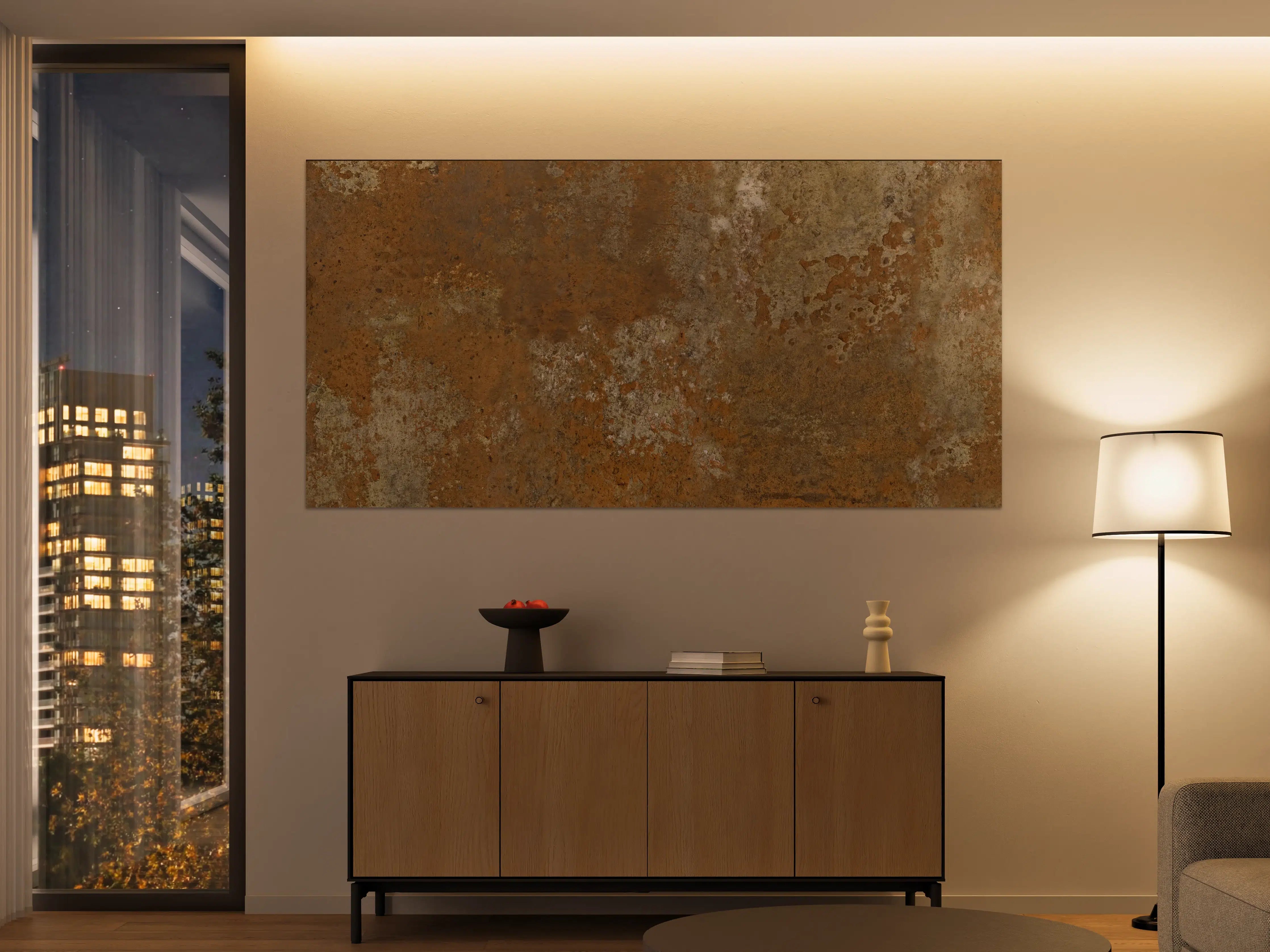 Große Wandbilder - Gerösteter Metalltextur