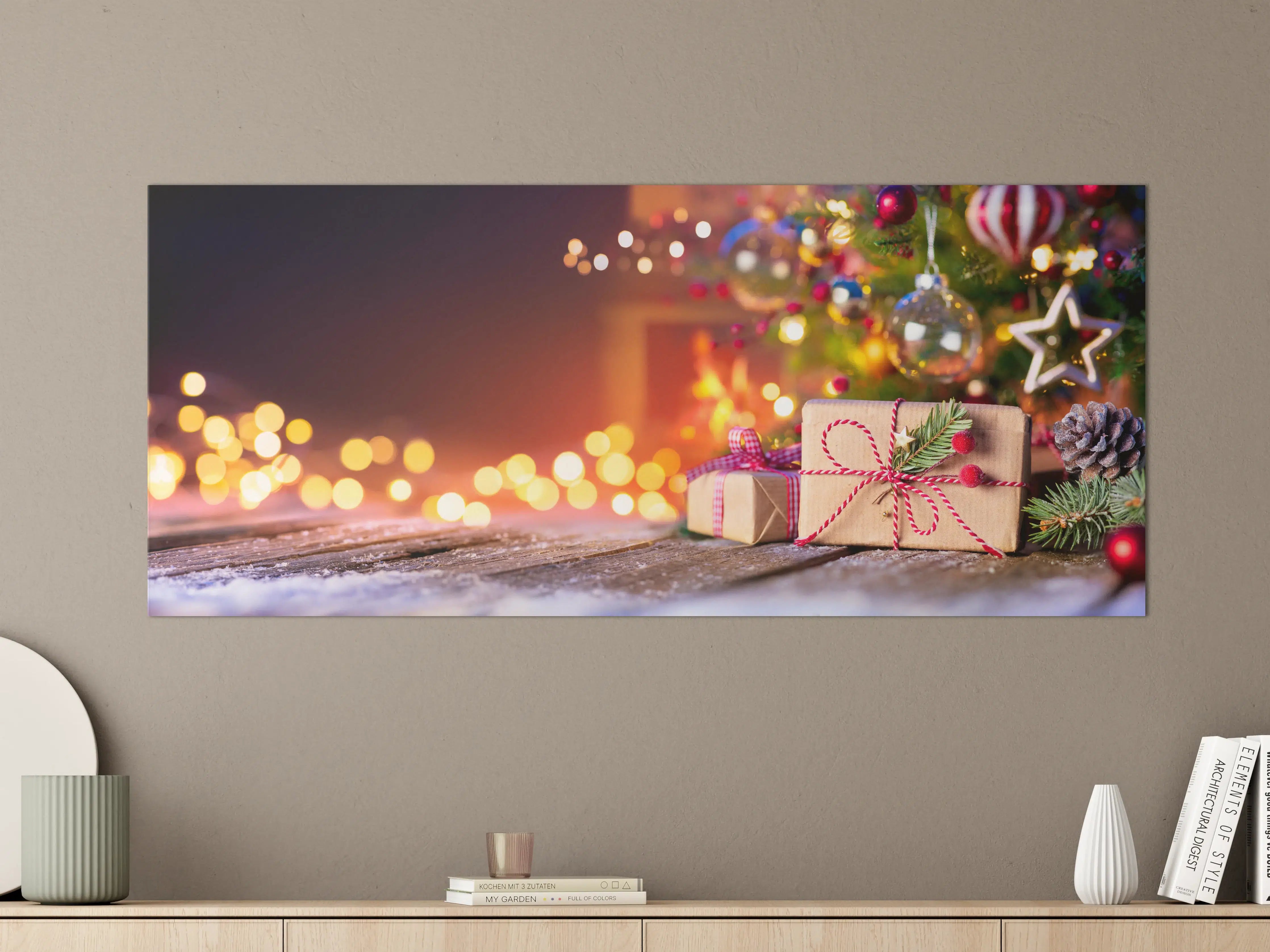 Große Wandbilder - Geschenke unter dem Weihnachtsbaum