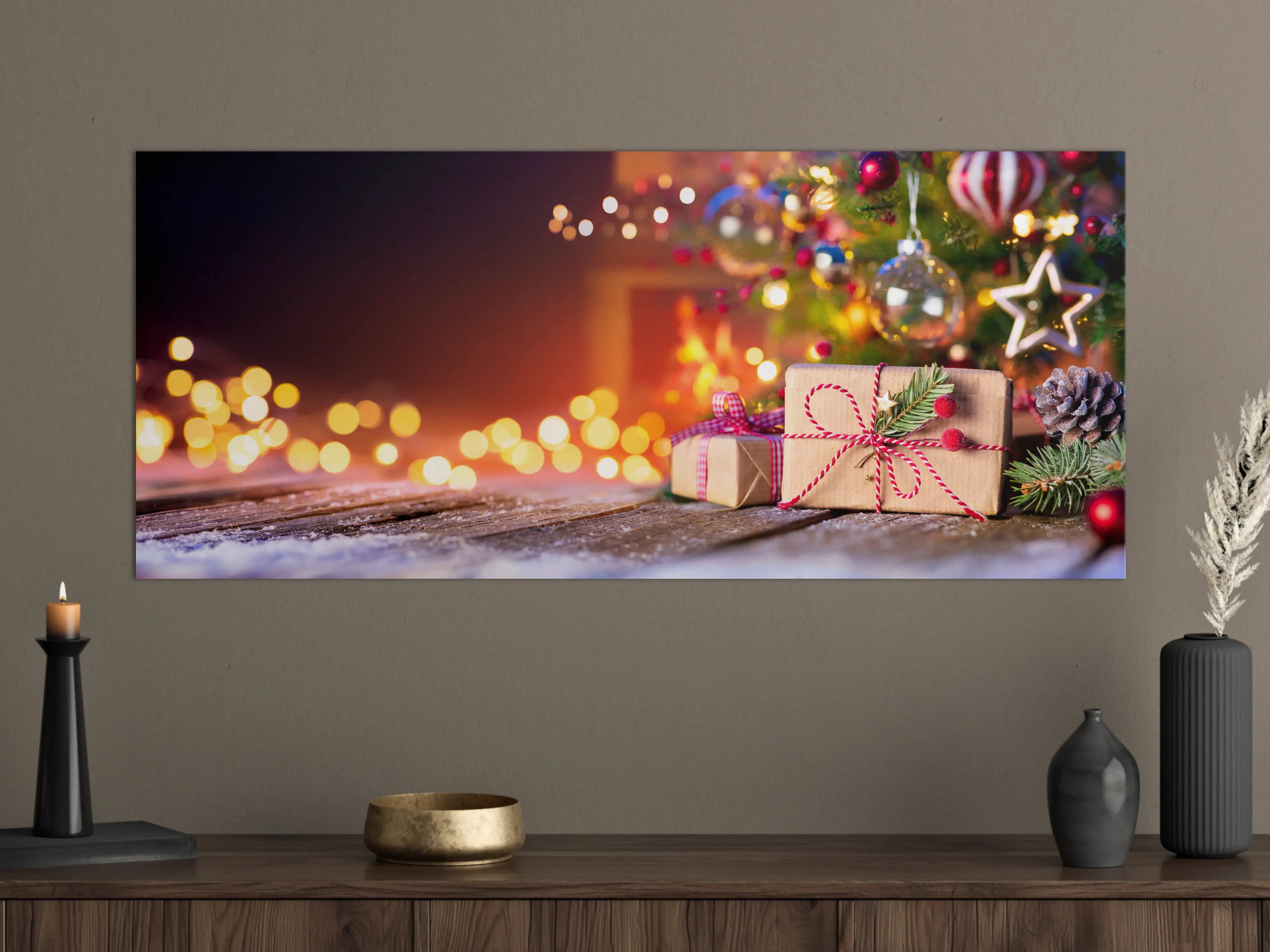 Große Wandbilder - Geschenke unter dem Weihnachtsbaum