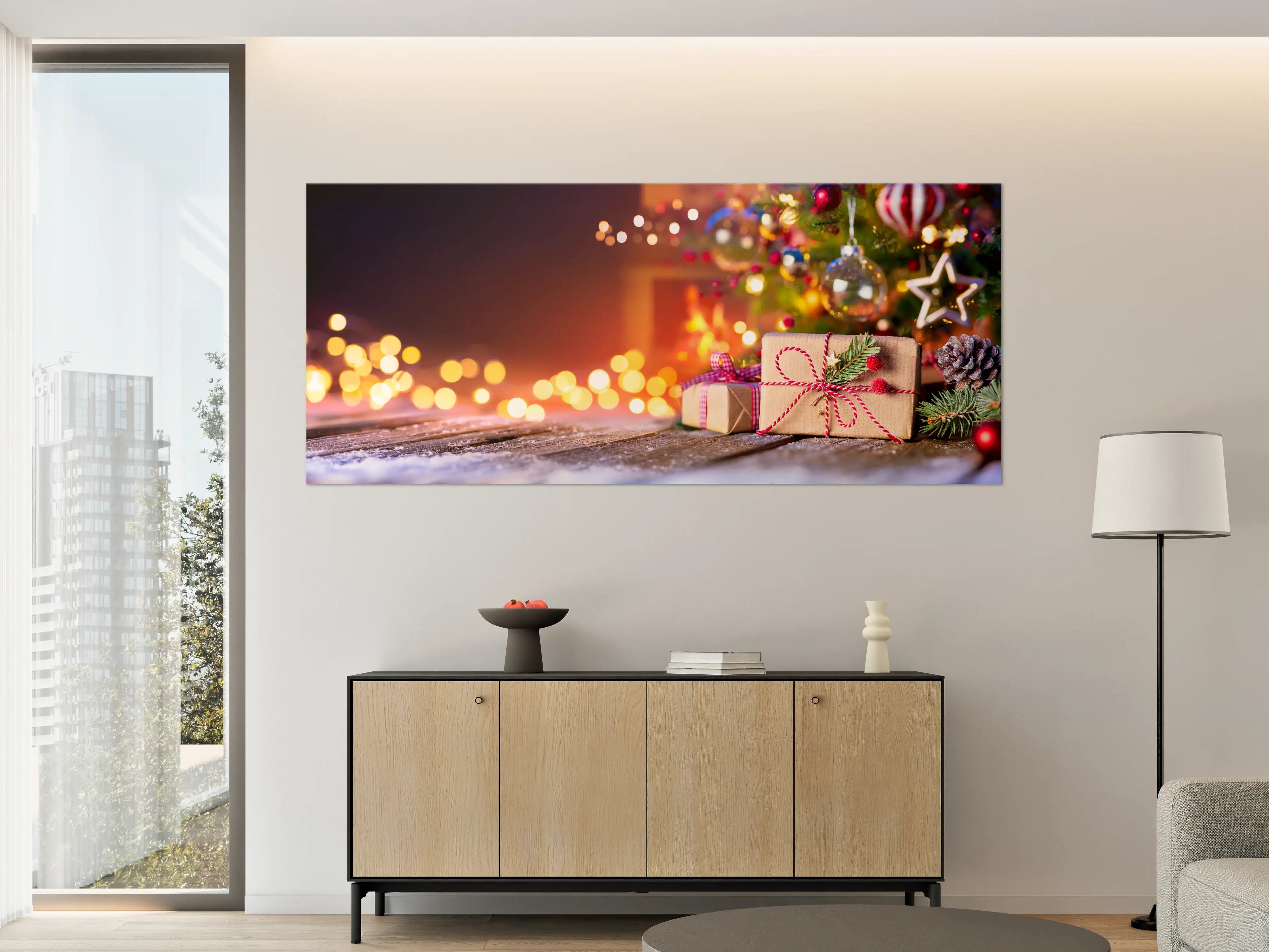 Große Wandbilder - Geschenke unter dem Weihnachtsbaum