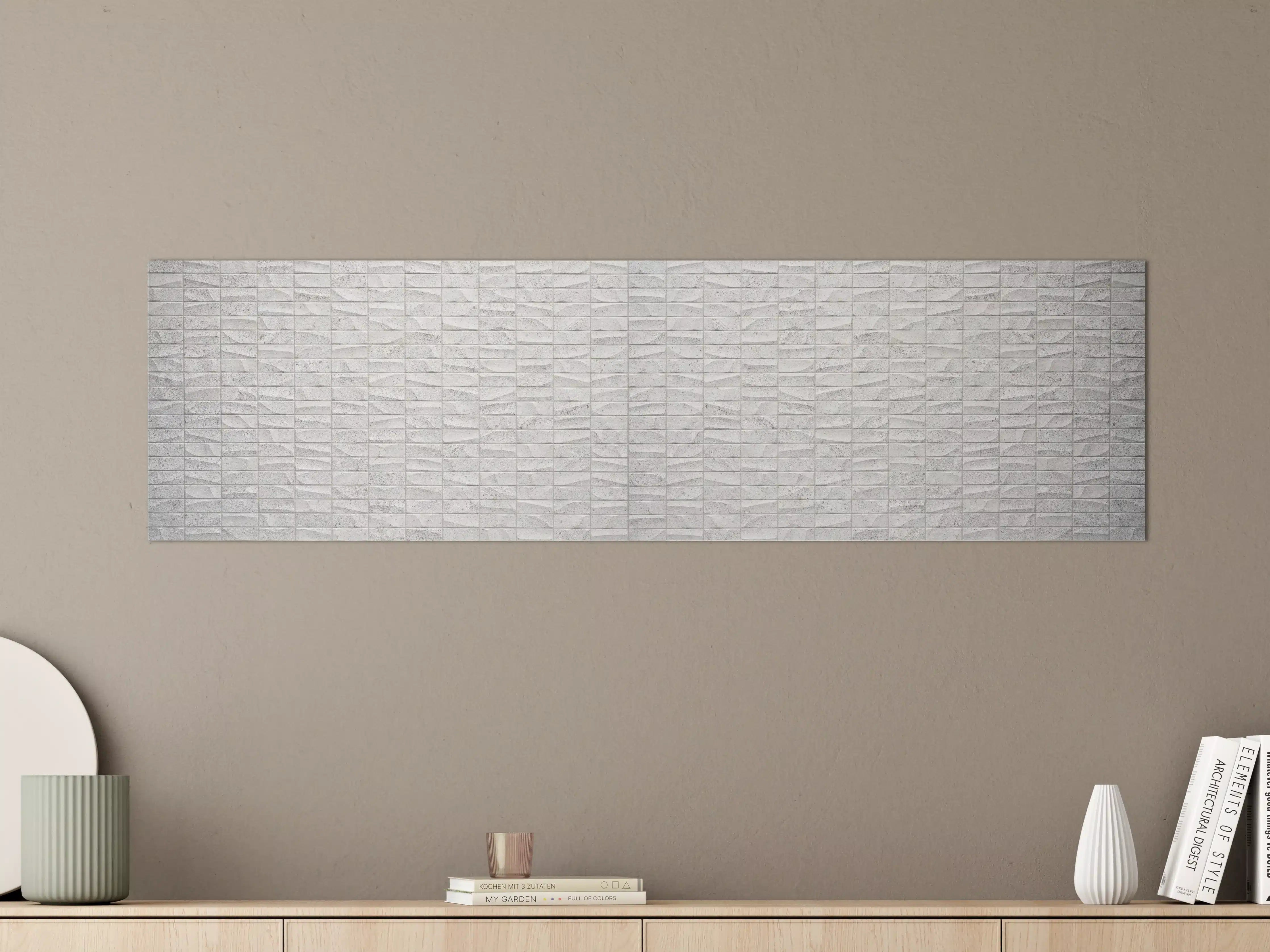 Große Wandbilder - Gewelltes Stein Betonwand