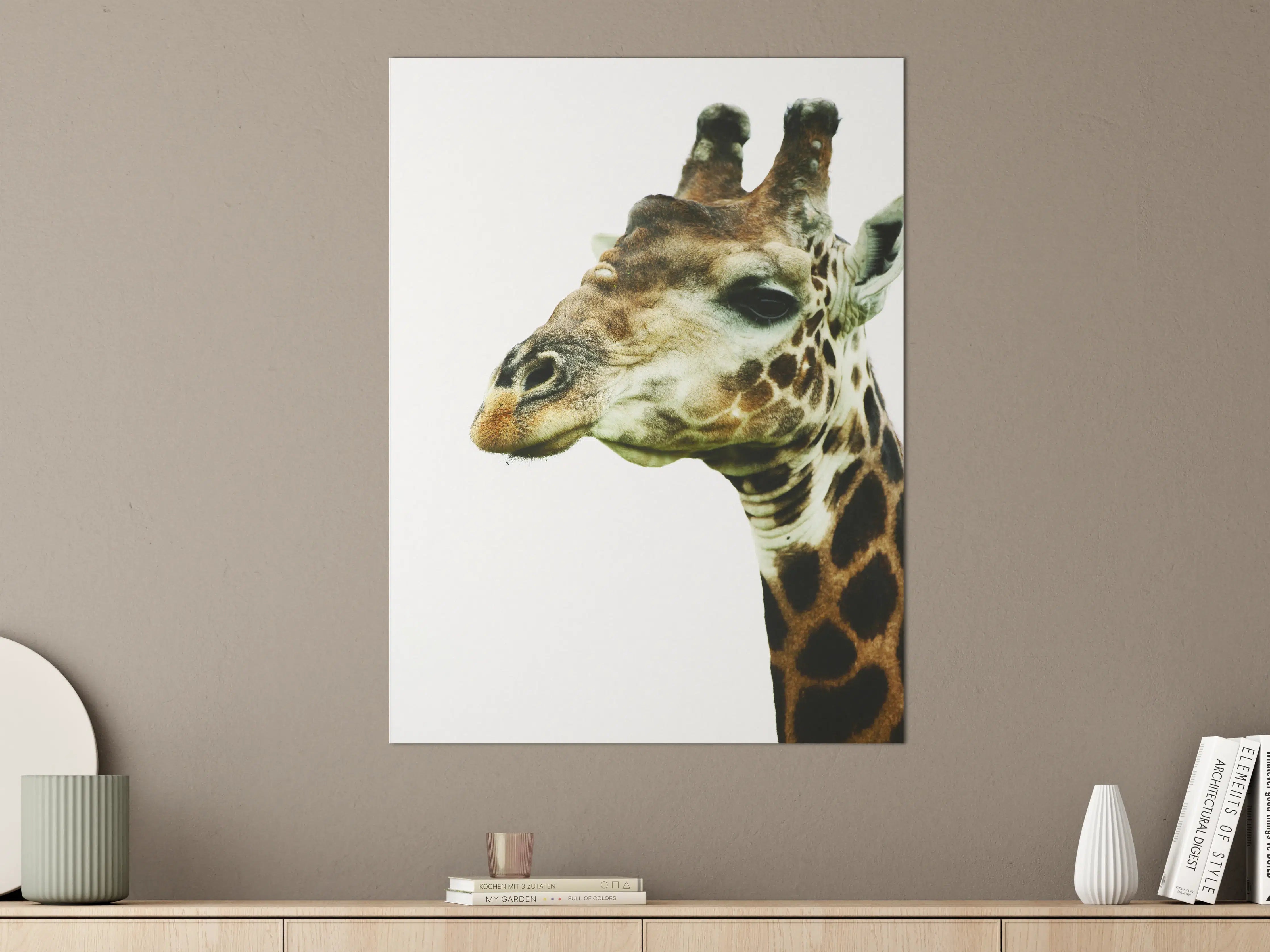 Große Wandbilder - Giraffe - Nahaufnahme