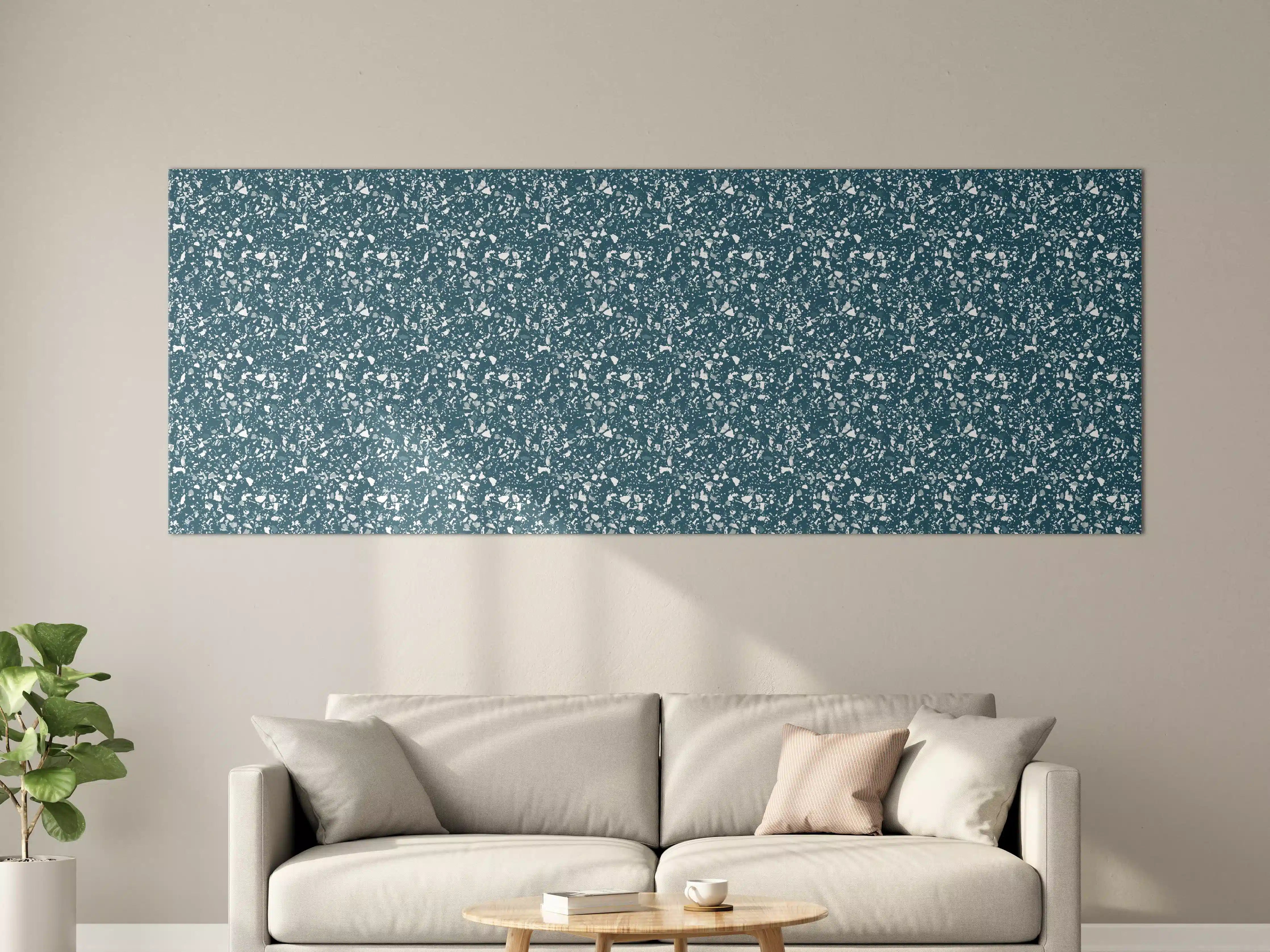 Große Wandbilder - Glitzernde Schmucktextur in Blau