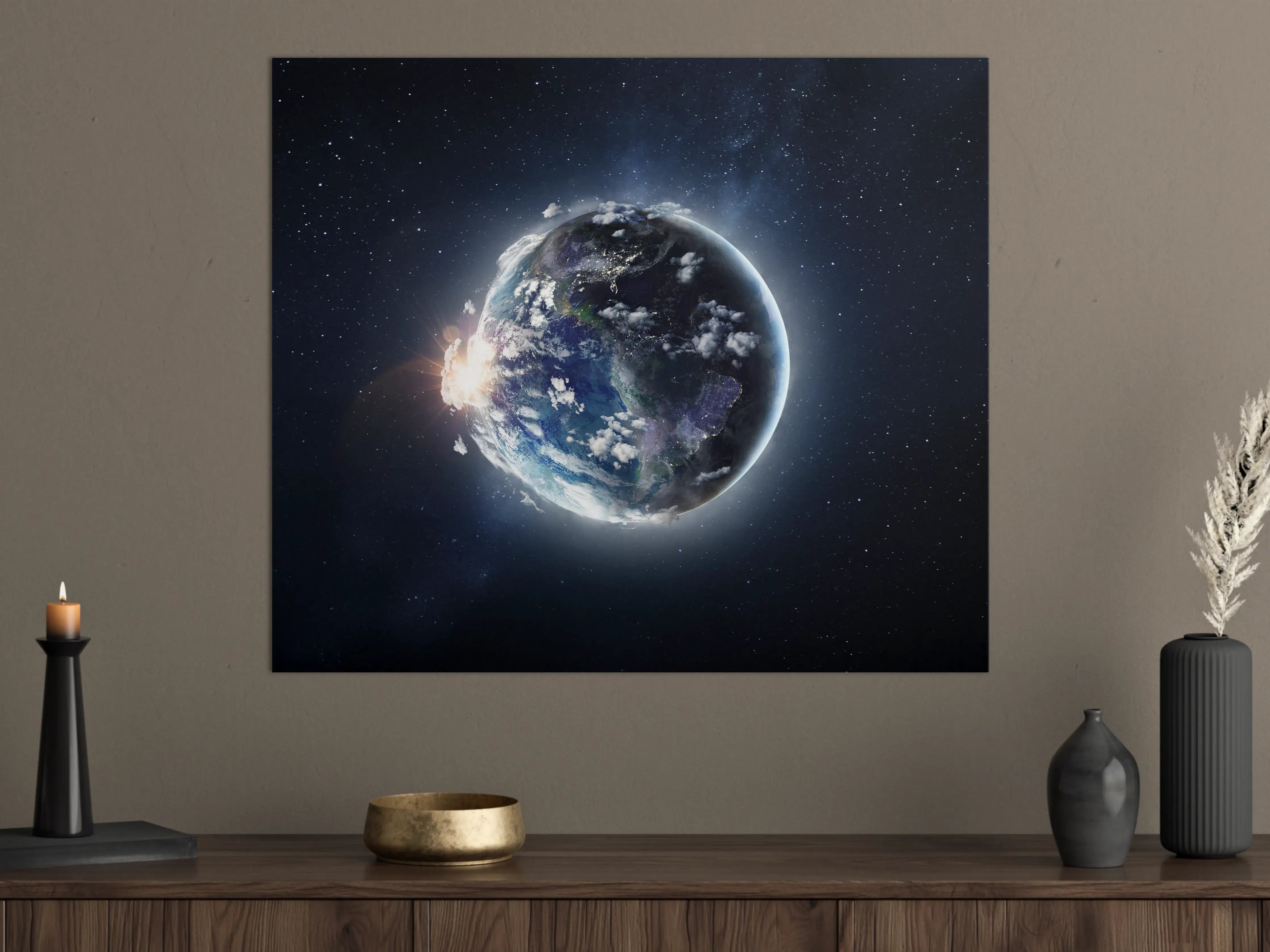 Große Wandbilder - Globus Ansicht aus dem Weltall