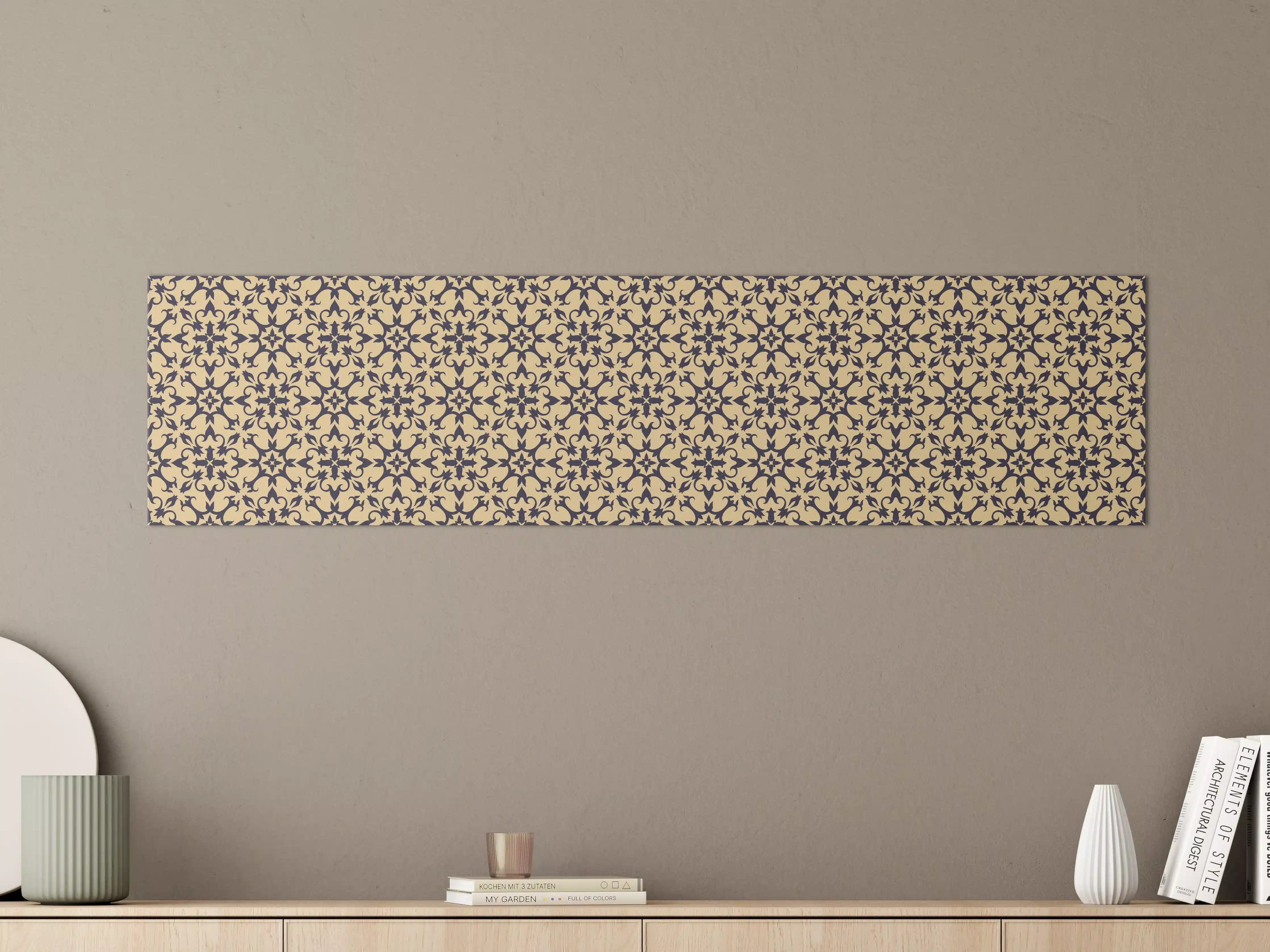 Große Wandbilder - Gold-Schwarz Geometrisches Muster