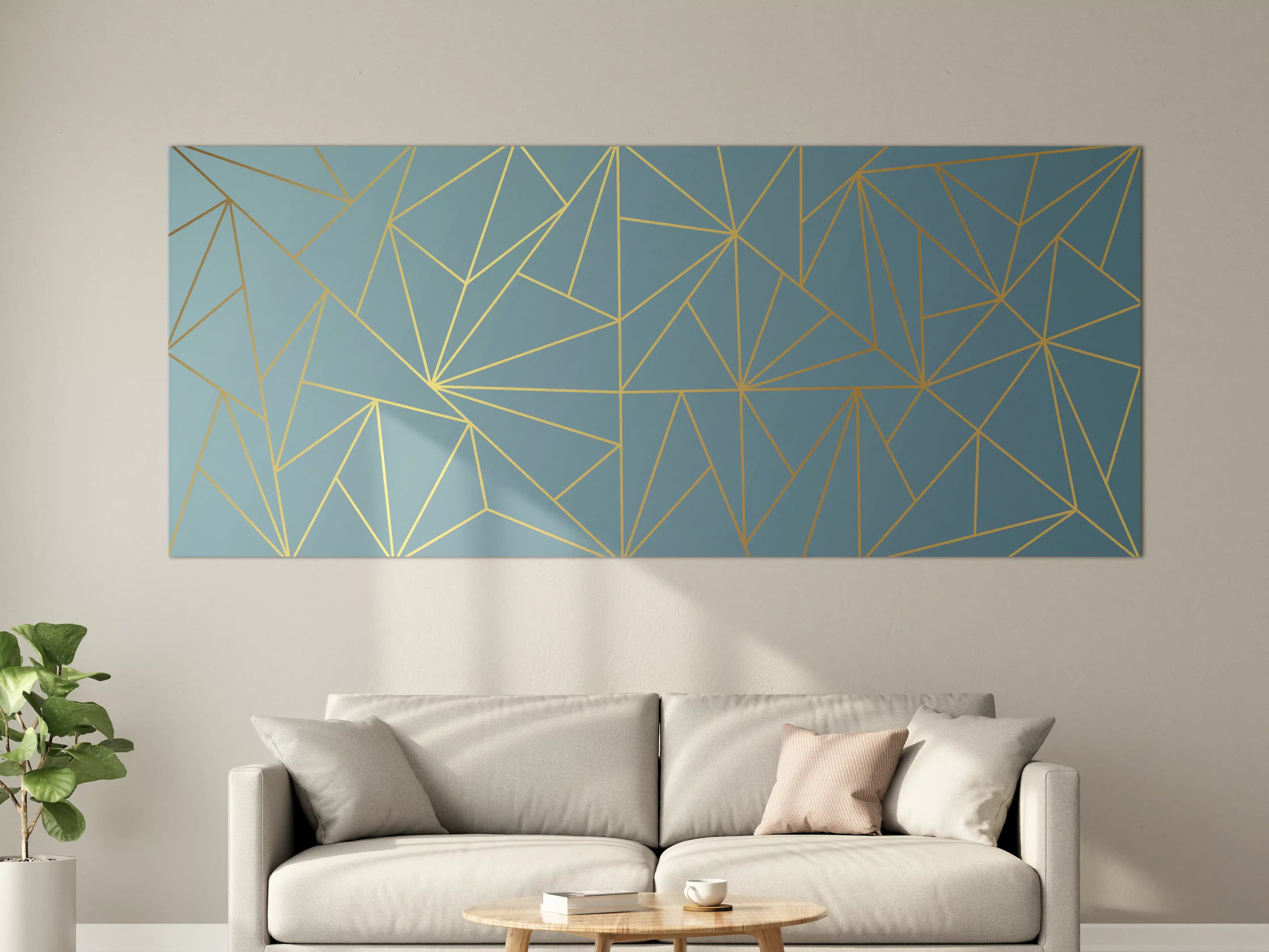 Große Wandbilder - GoldLine Geometrische Kunst