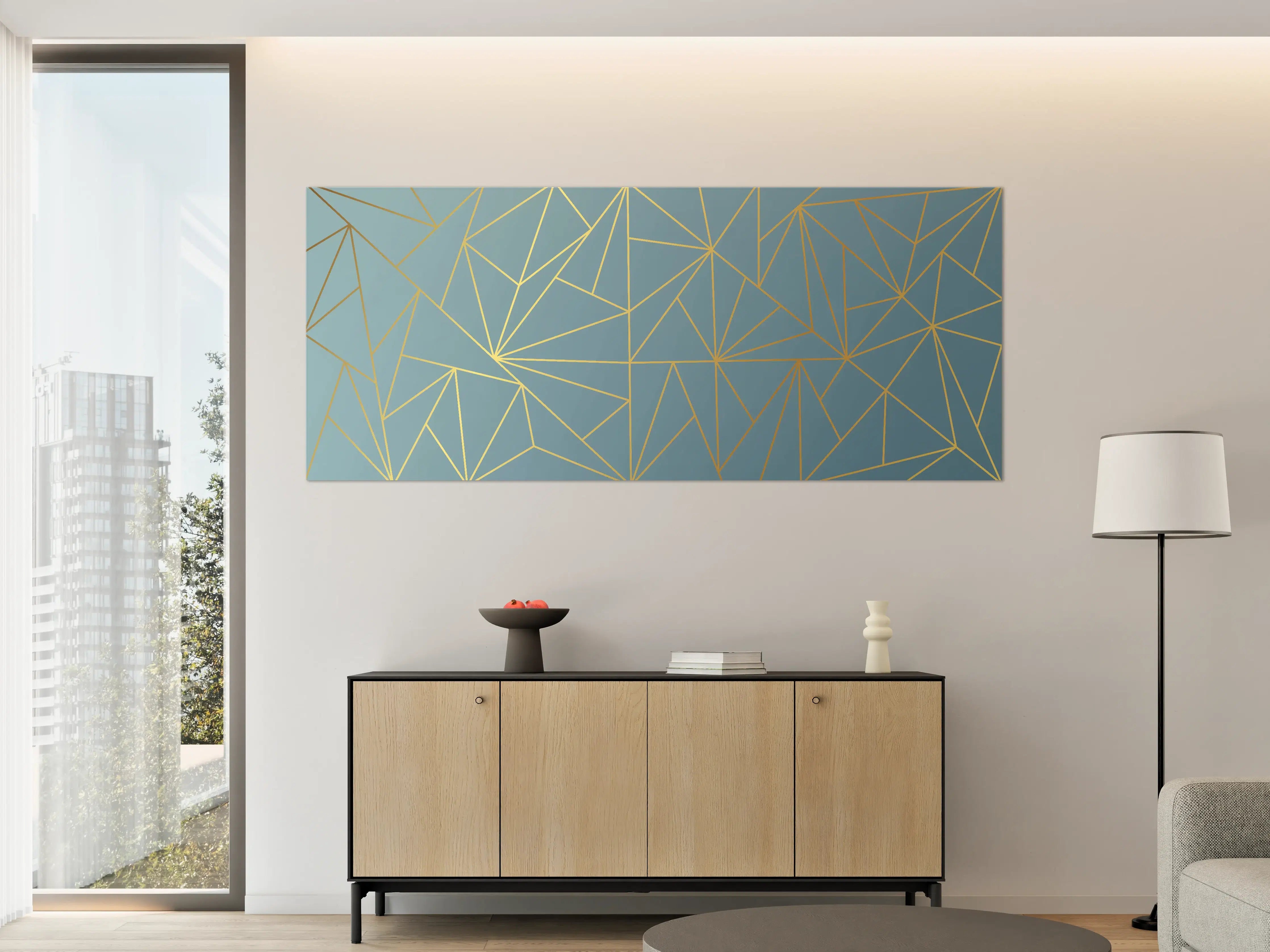 Große Wandbilder - GoldLine Geometrische Kunst