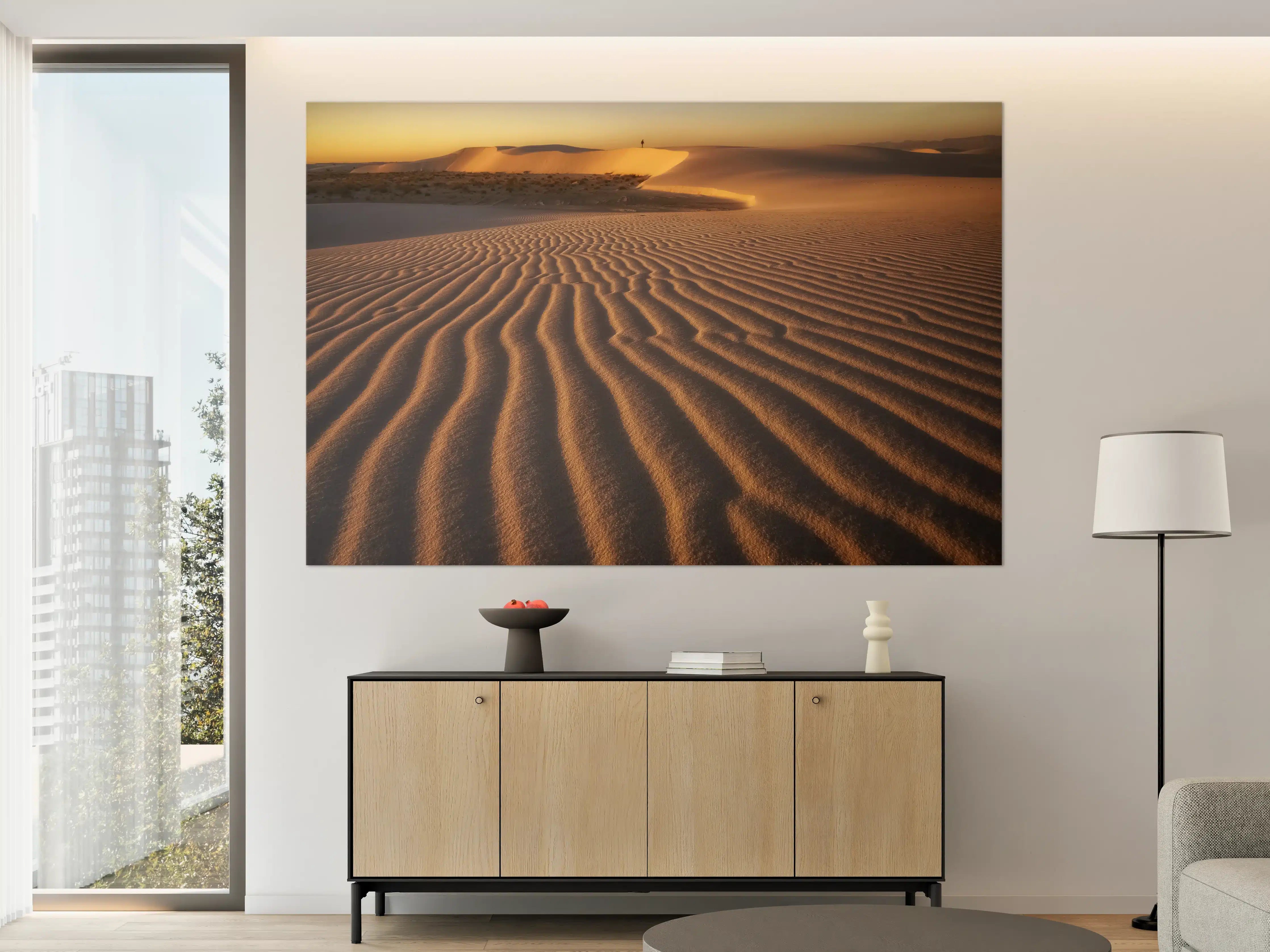 Große Wandbilder - Golden Sands Desert Sunset