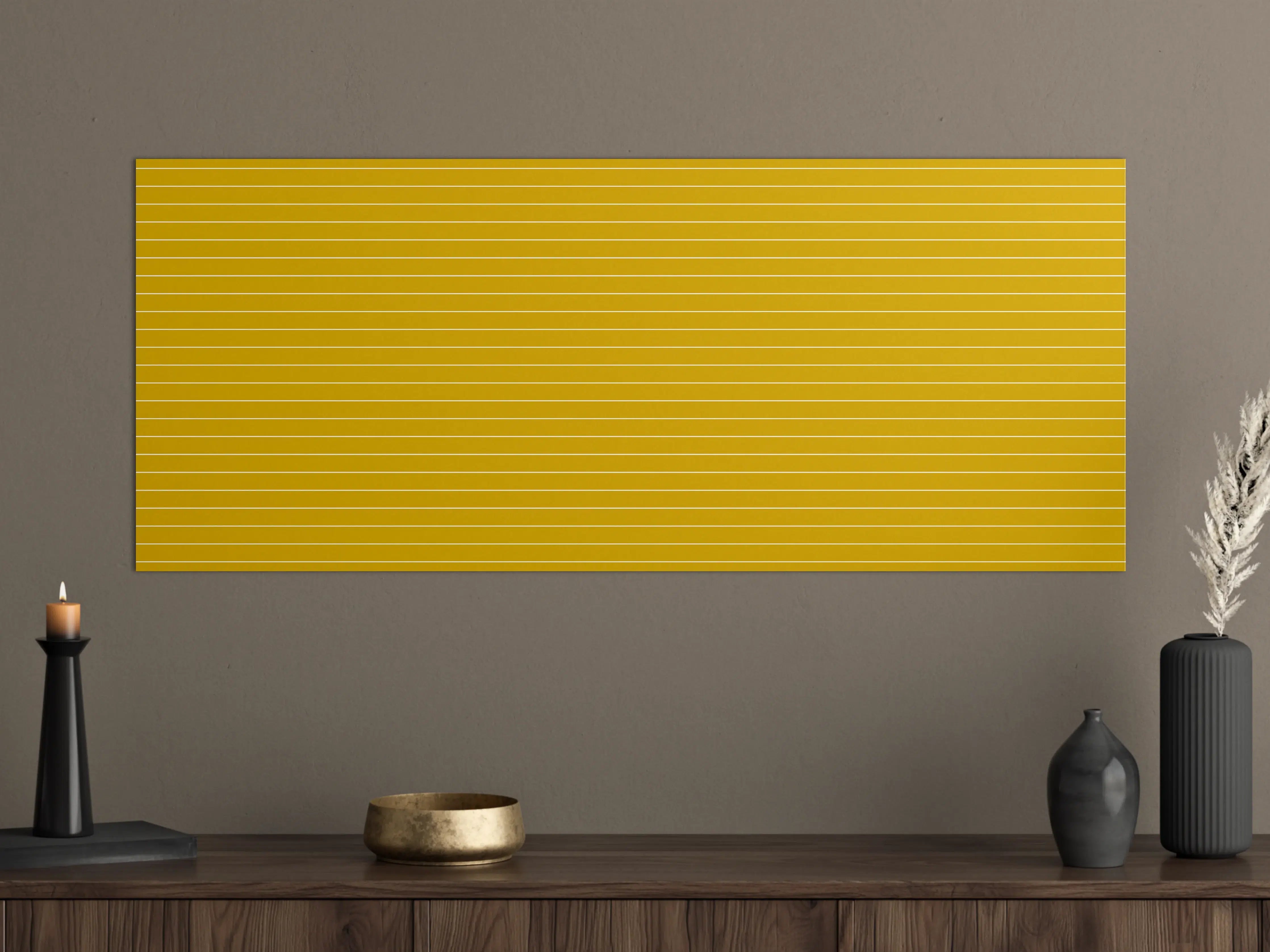 Große Wandbilder - Goldene Linienmuster