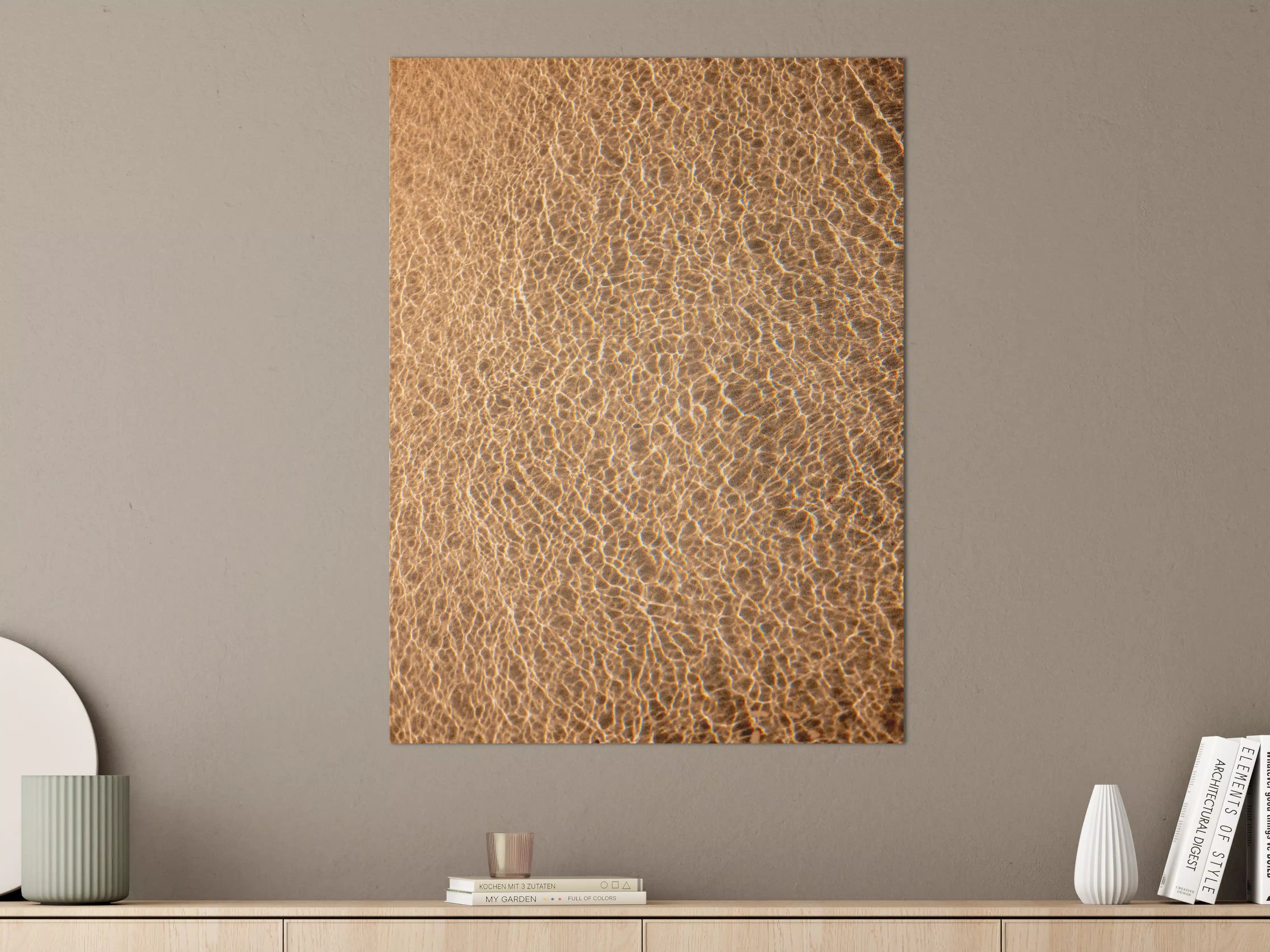 Große Wandbilder - Goldene Sanddünen bei Sonnenuntergang