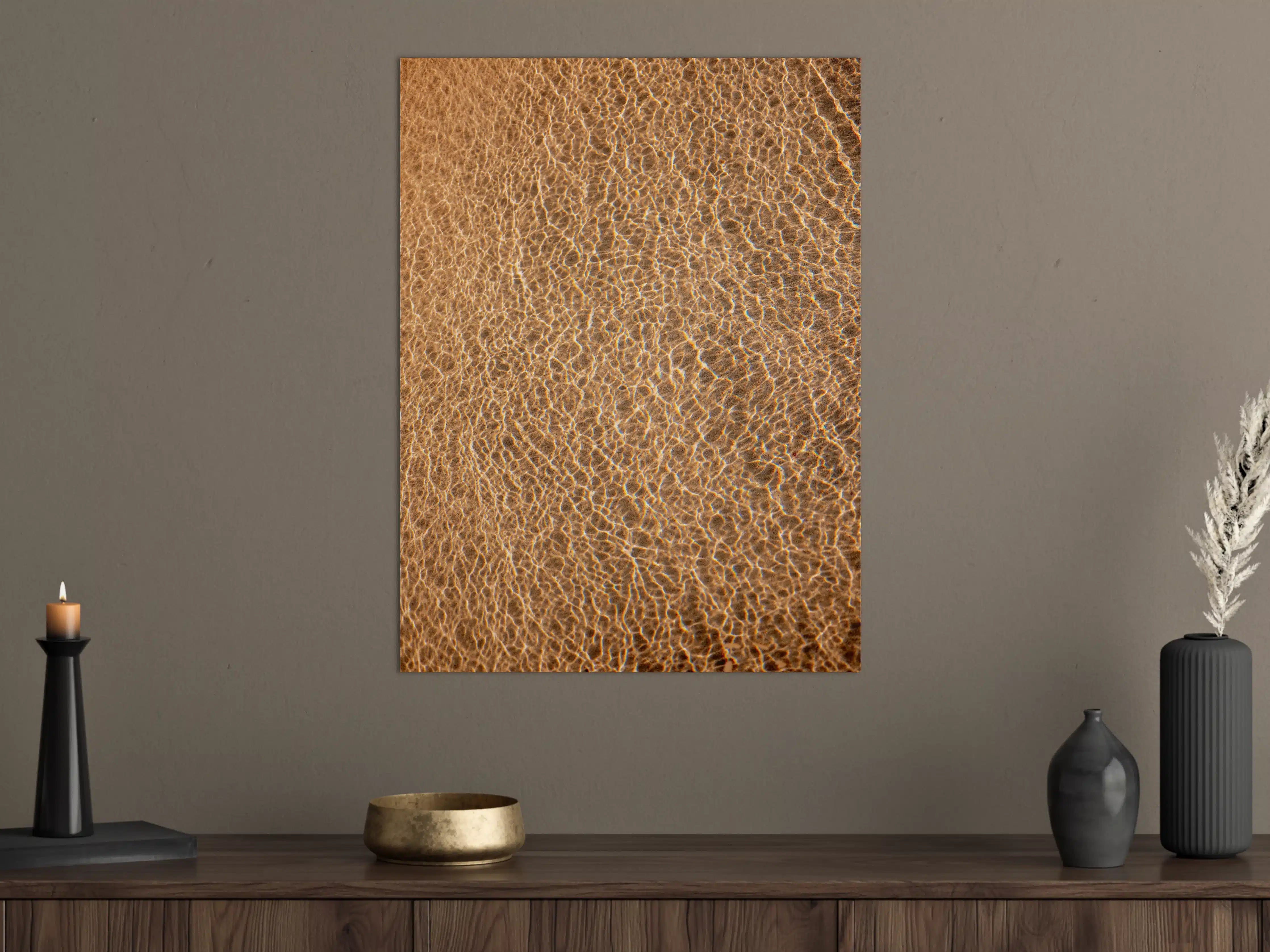 Große Wandbilder - Goldene Sanddünen bei Sonnenuntergang