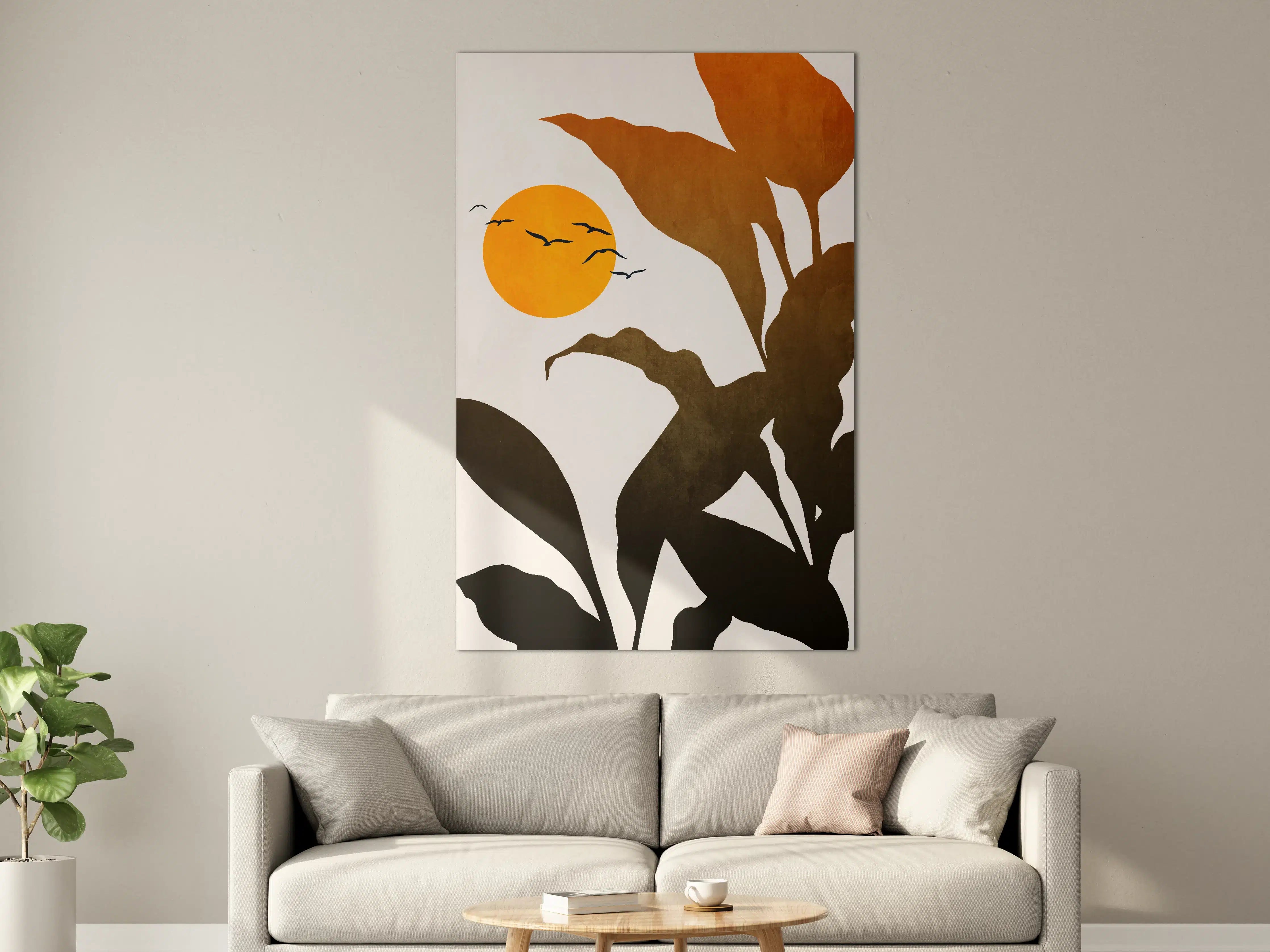 Große Wandbilder - Goldene Sonne - Grafik
