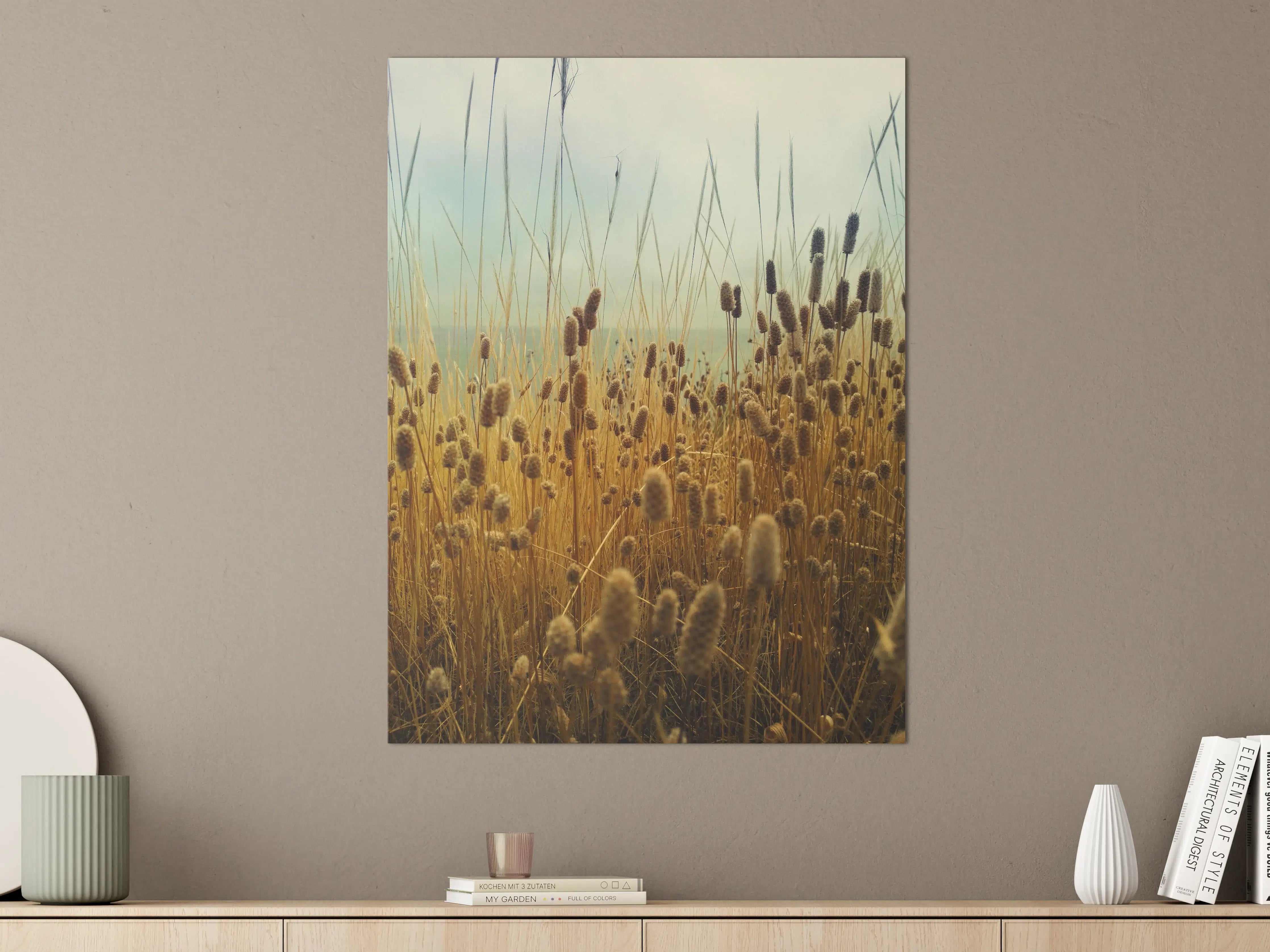 Große Wandbilder - Goldene Tallgrass im Sonnenlicht