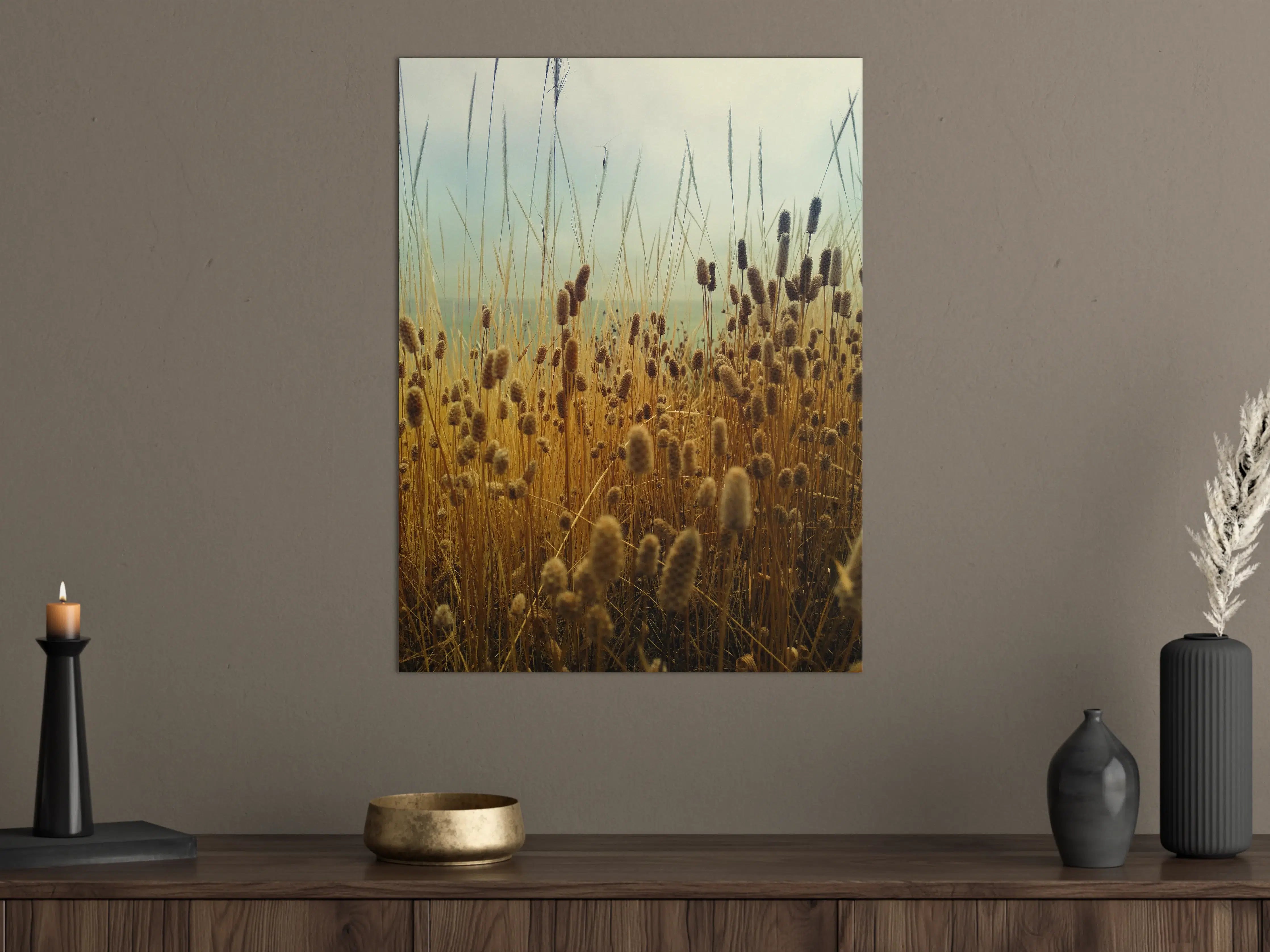 Große Wandbilder - Goldene Tallgrass im Sonnenlicht