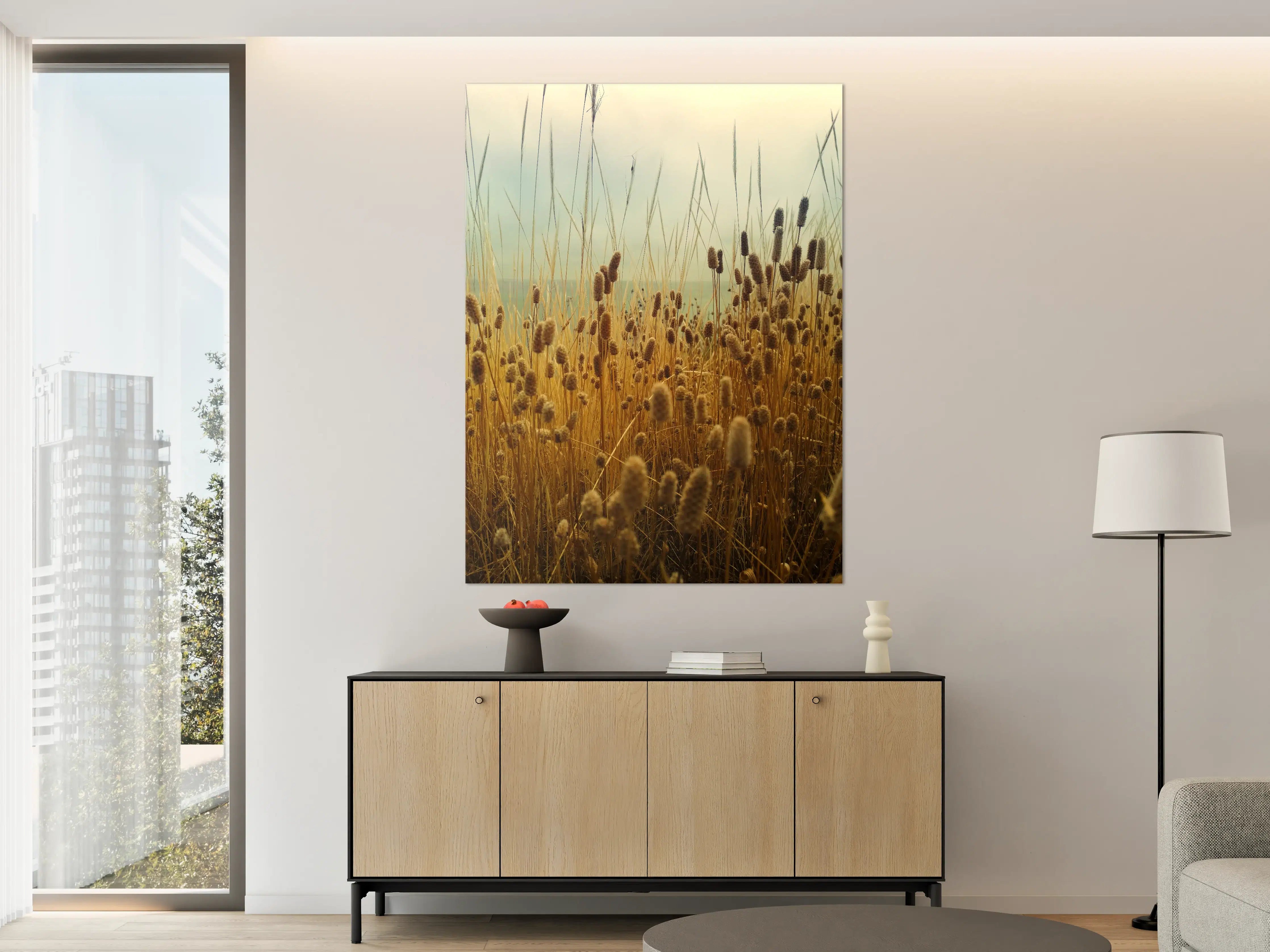 Große Wandbilder - Goldene Tallgrass im Sonnenlicht