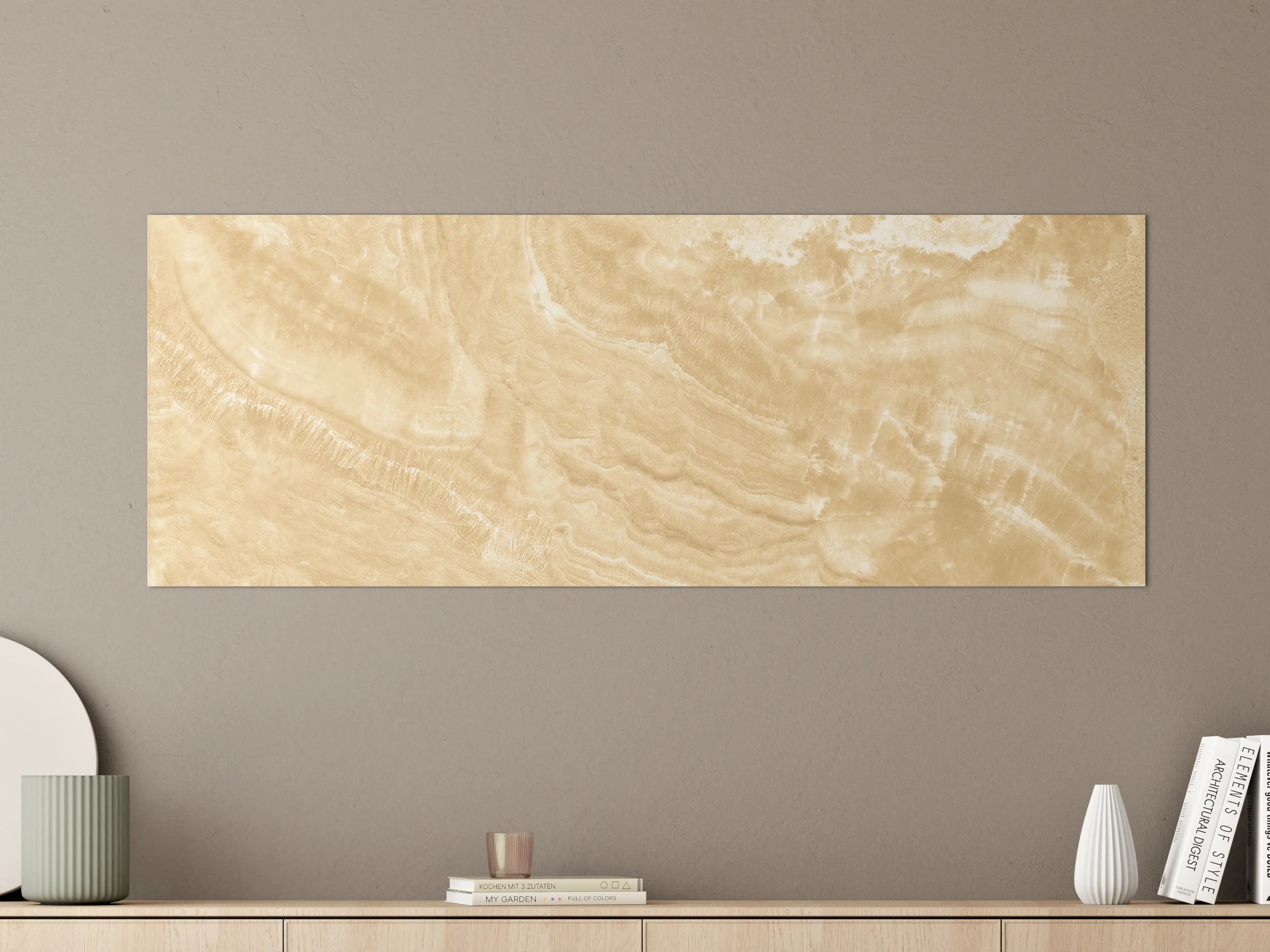 Große Wandbilder - Goldener Marmor