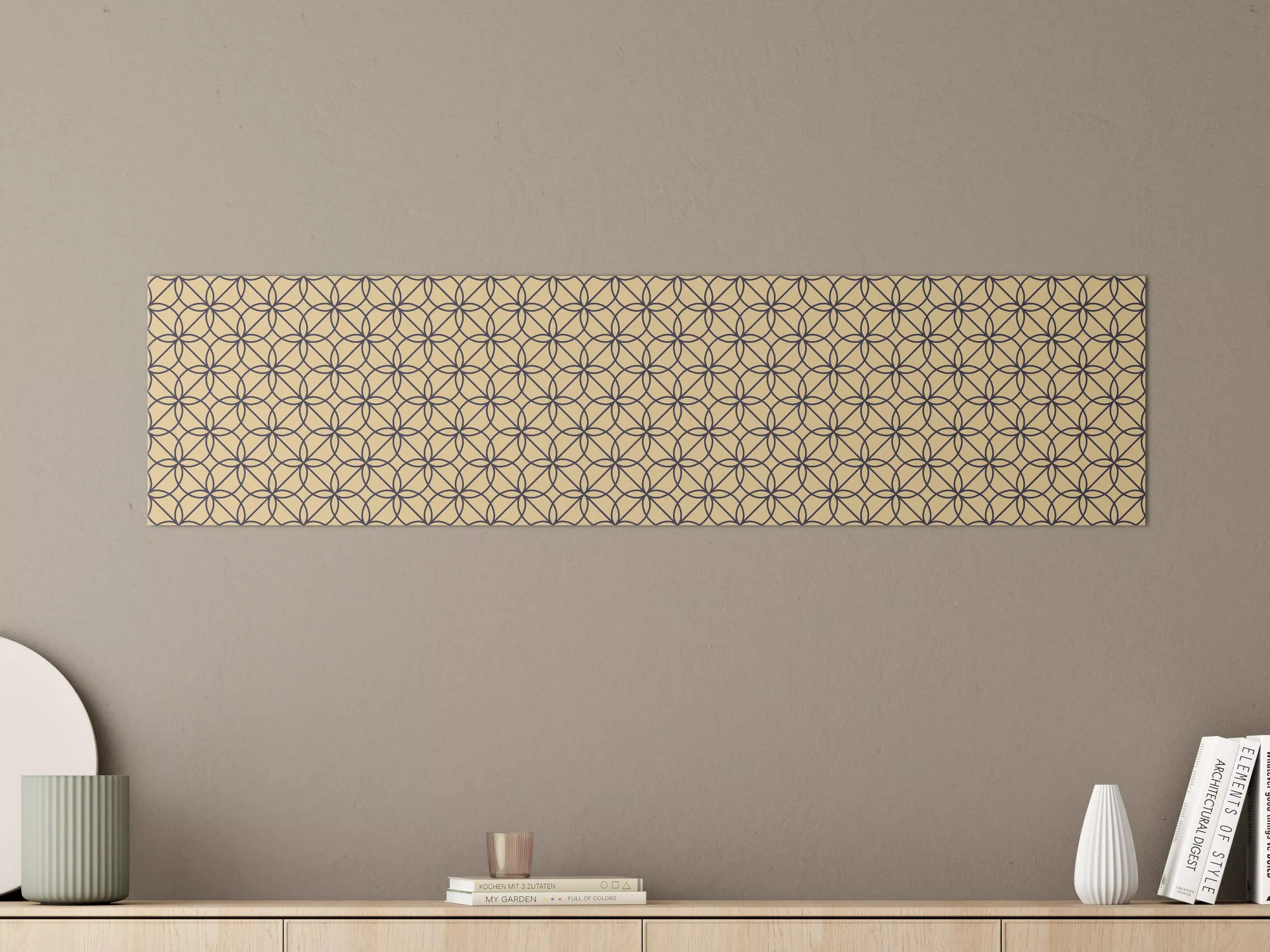Große Wandbilder - Goldenes Geometrisches Muster