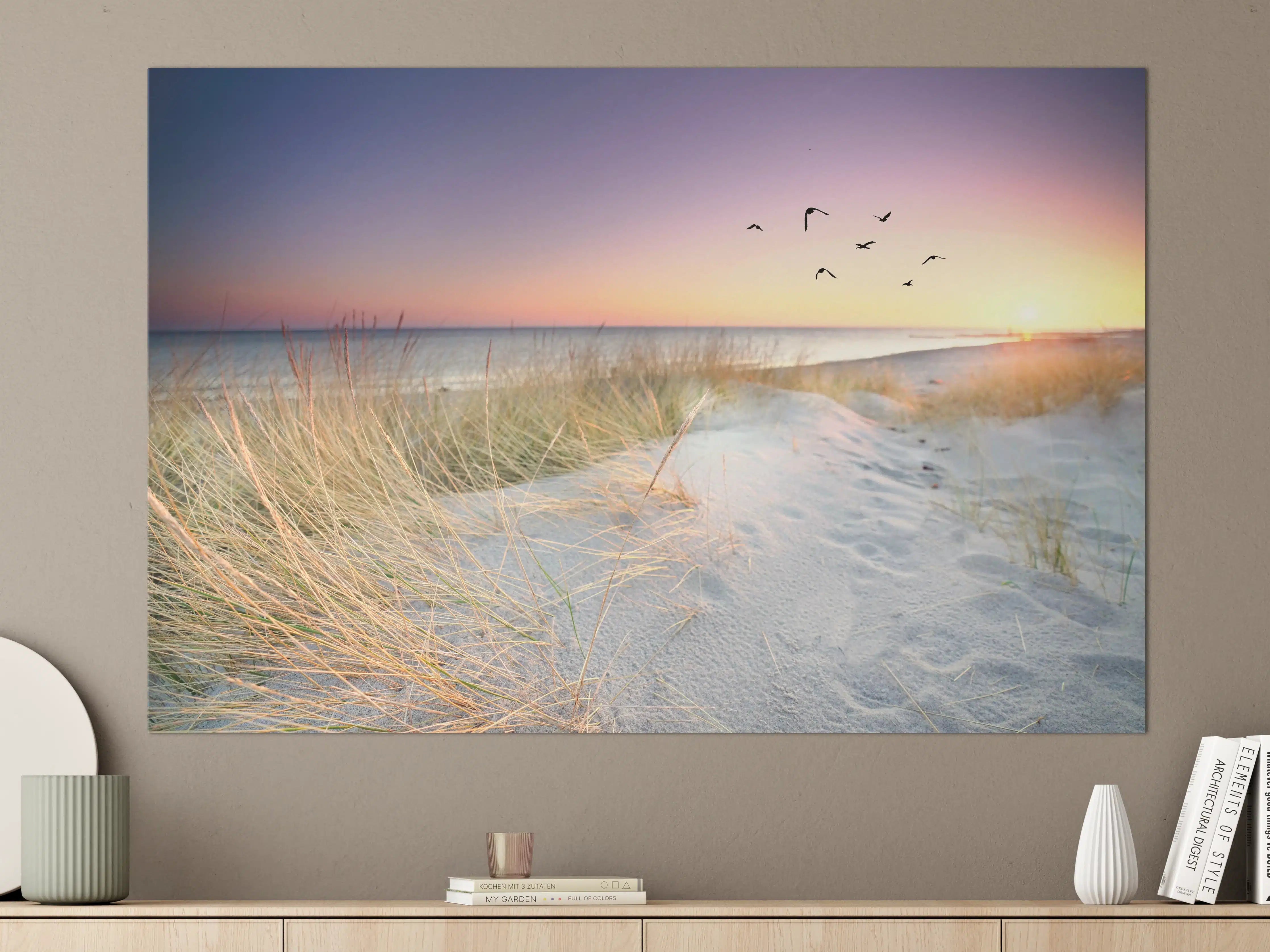 Große Wandbilder - Goldenes Sonnenlicht an der Ostsee