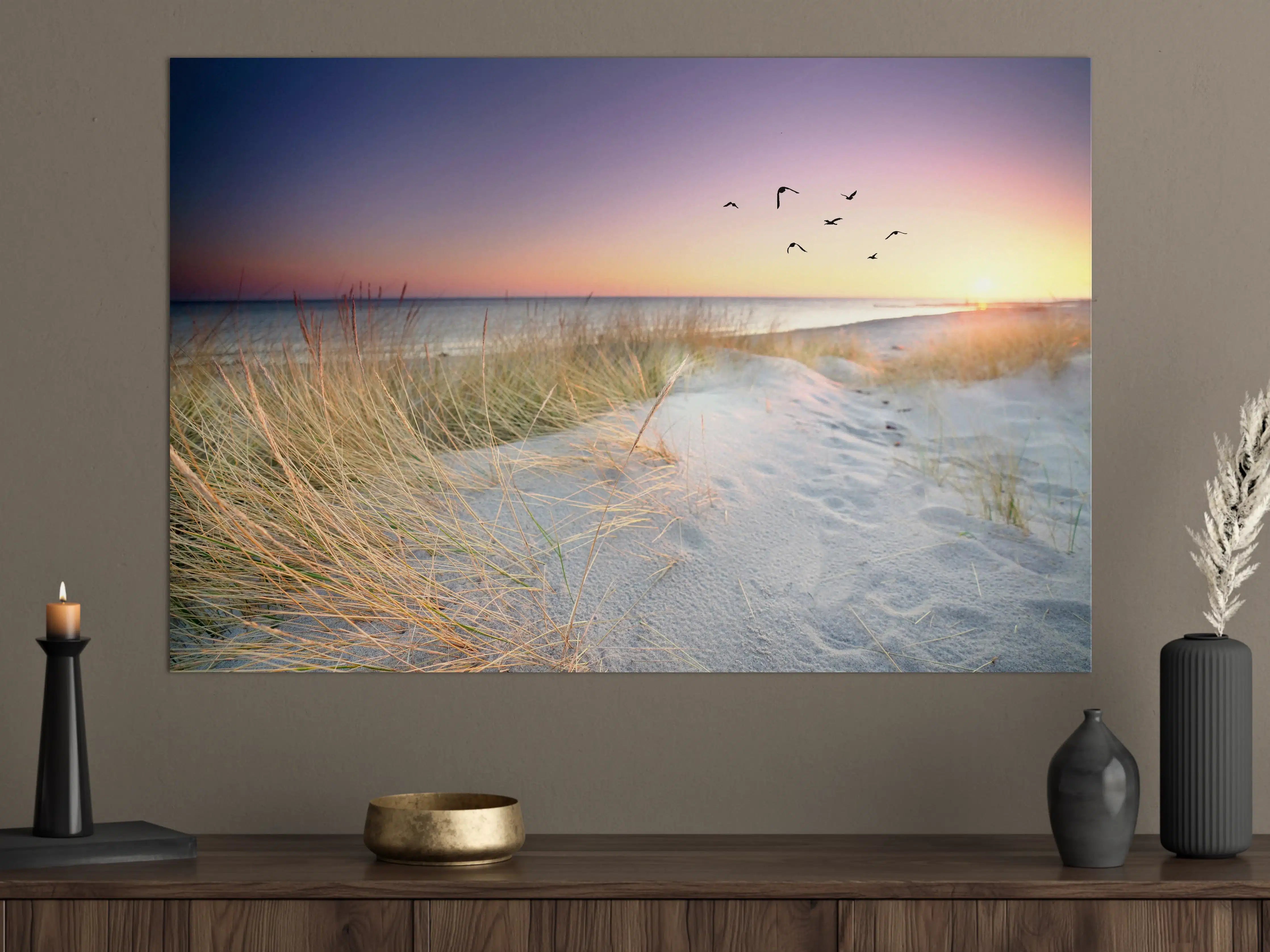 Große Wandbilder - Goldenes Sonnenlicht an der Ostsee
