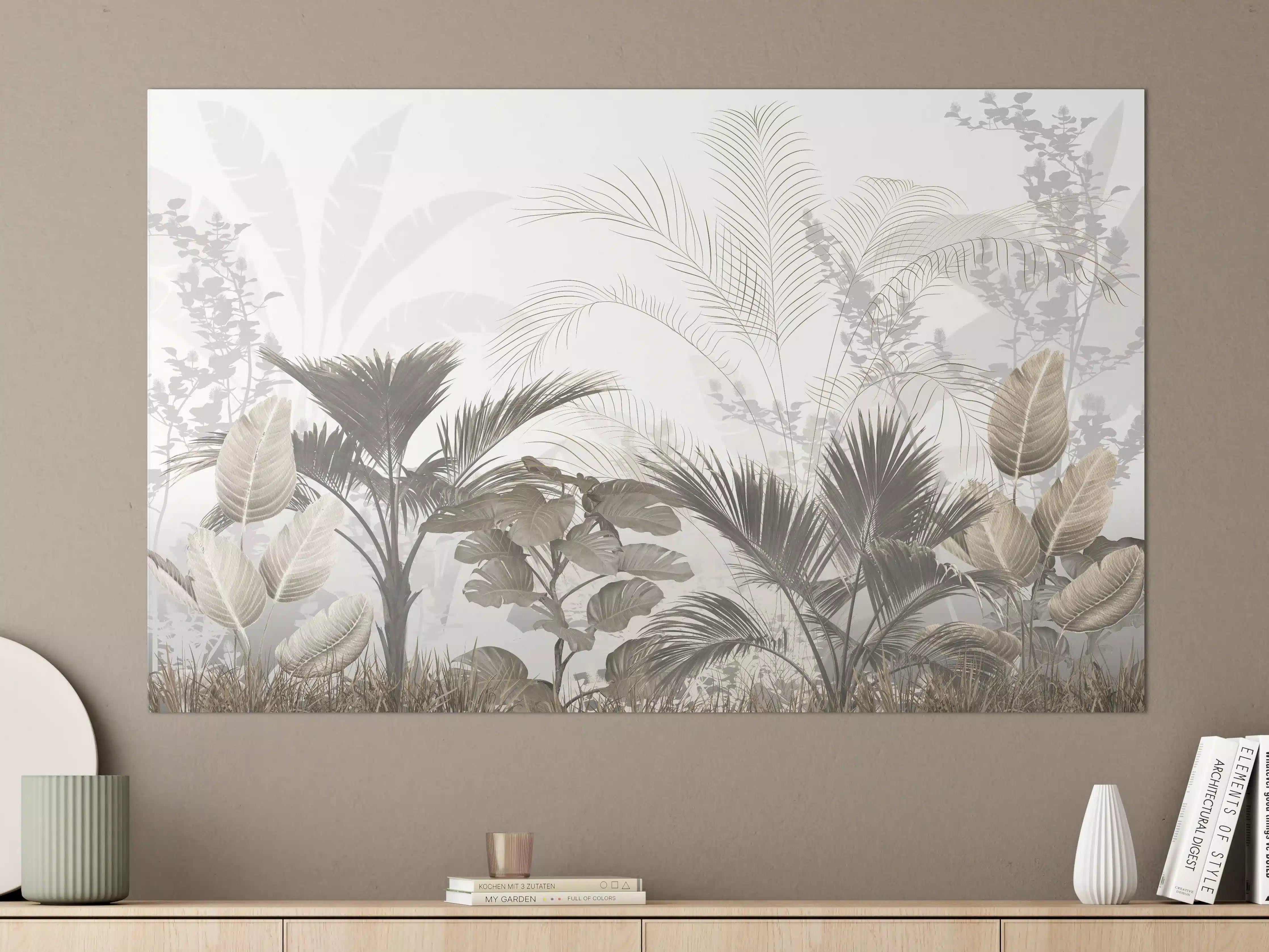 Große Wandbilder - Gräulich - Florales Wandbild
