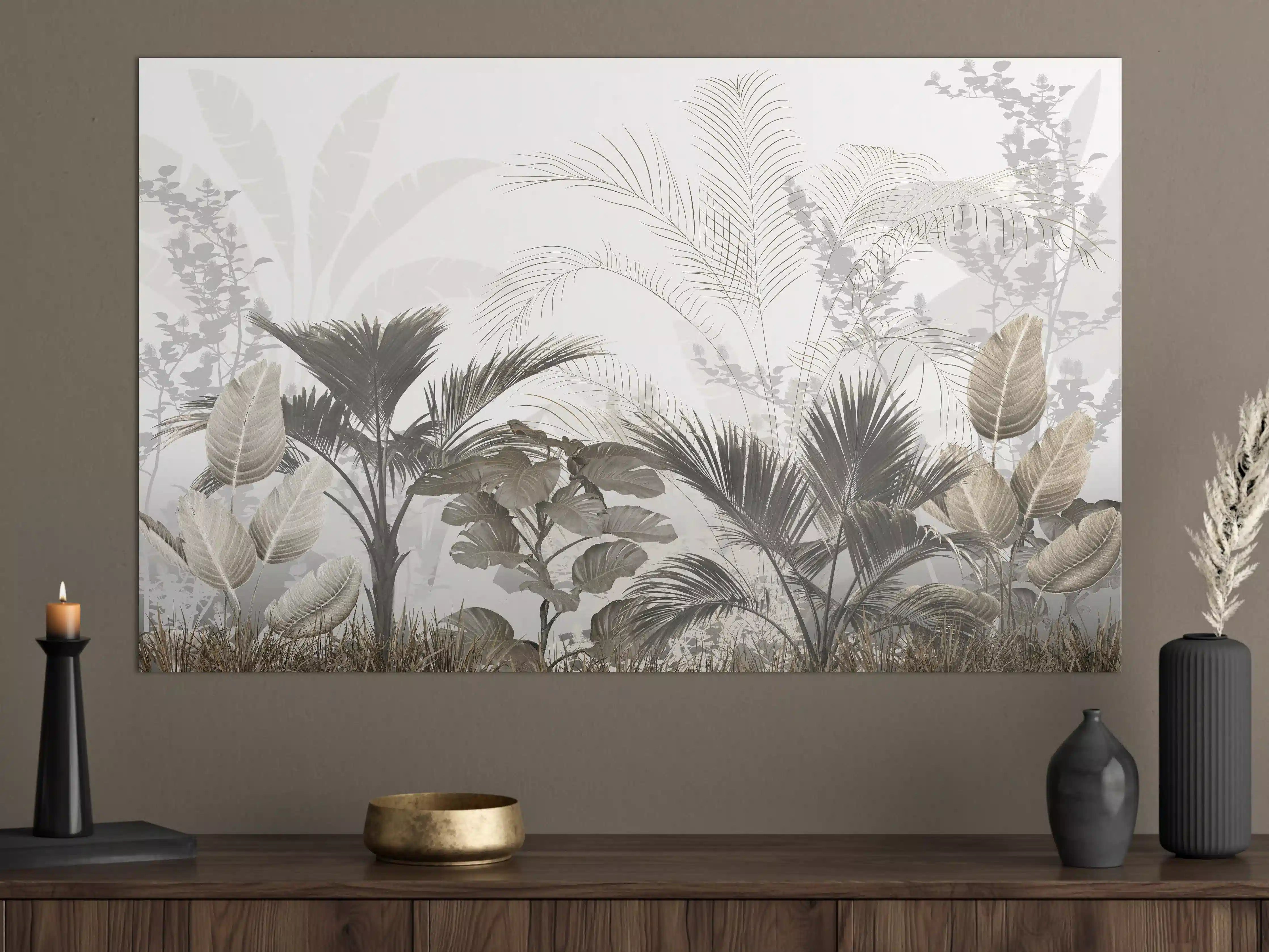 Große Wandbilder - Gräulich - Florales Wandbild