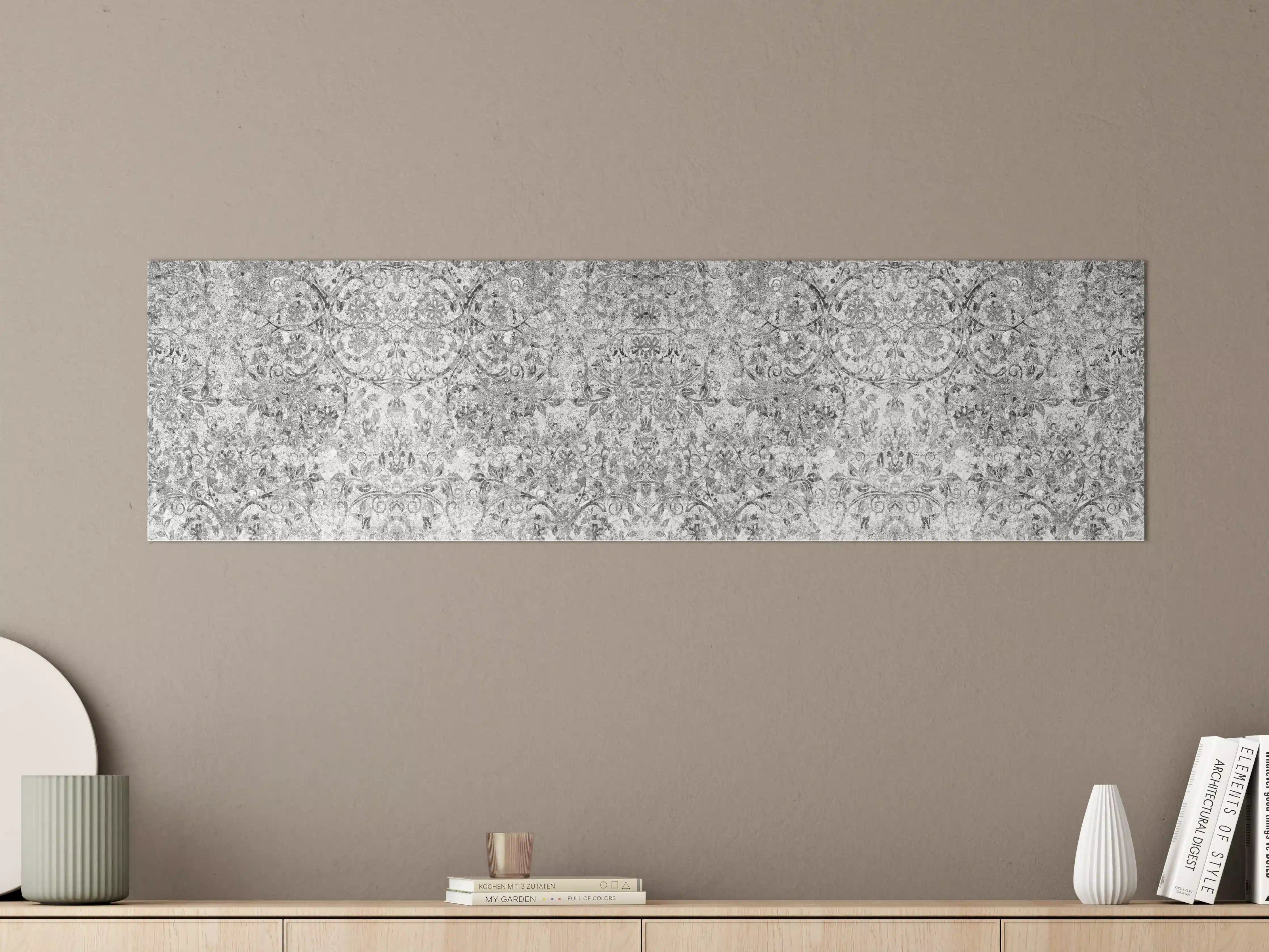 Große Wandbilder - Gräuliche gealterte Tapet-Wand