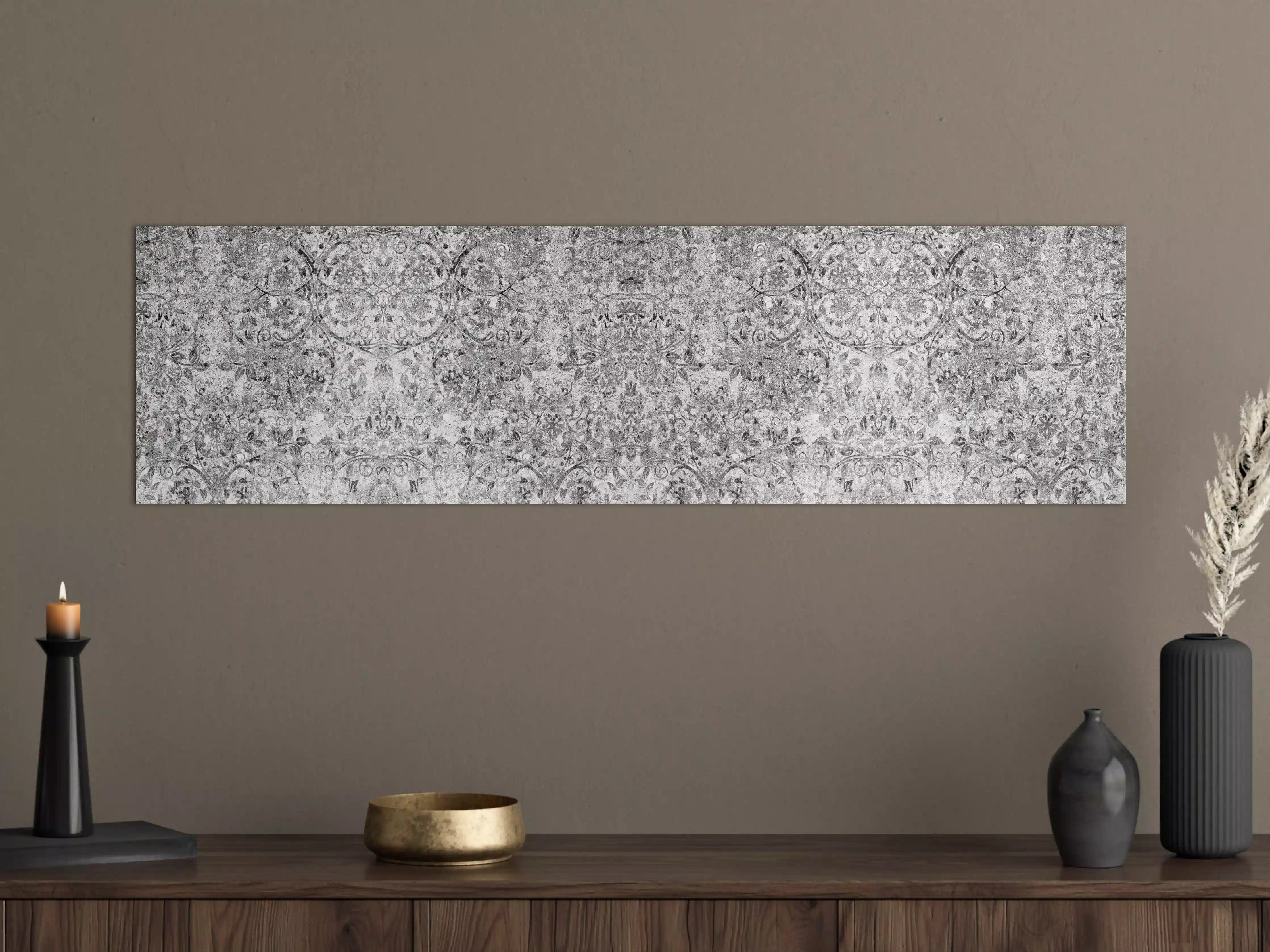 Große Wandbilder - Gräuliche gealterte Tapet-Wand