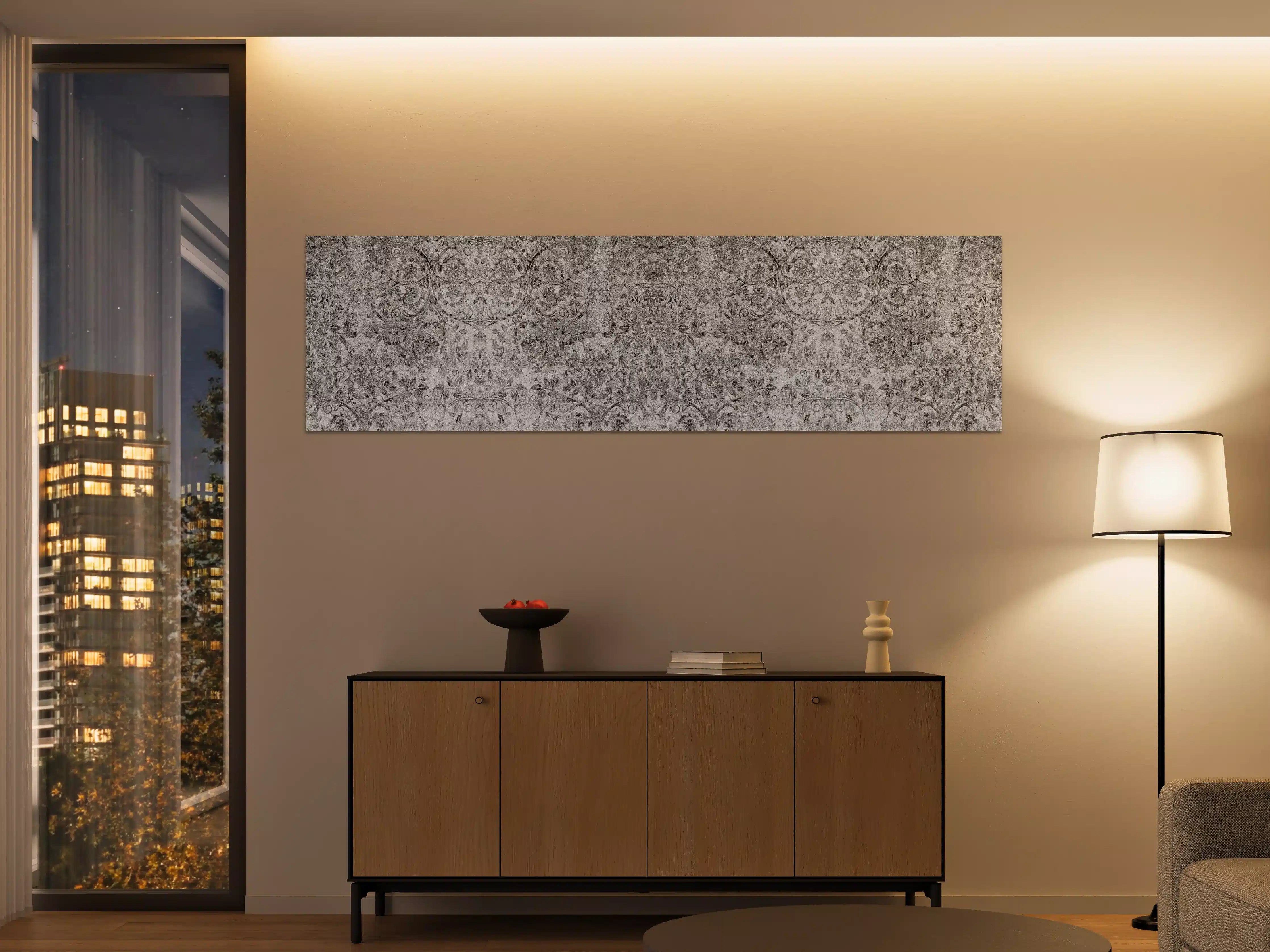 Große Wandbilder - Gräuliche gealterte Tapet-Wand