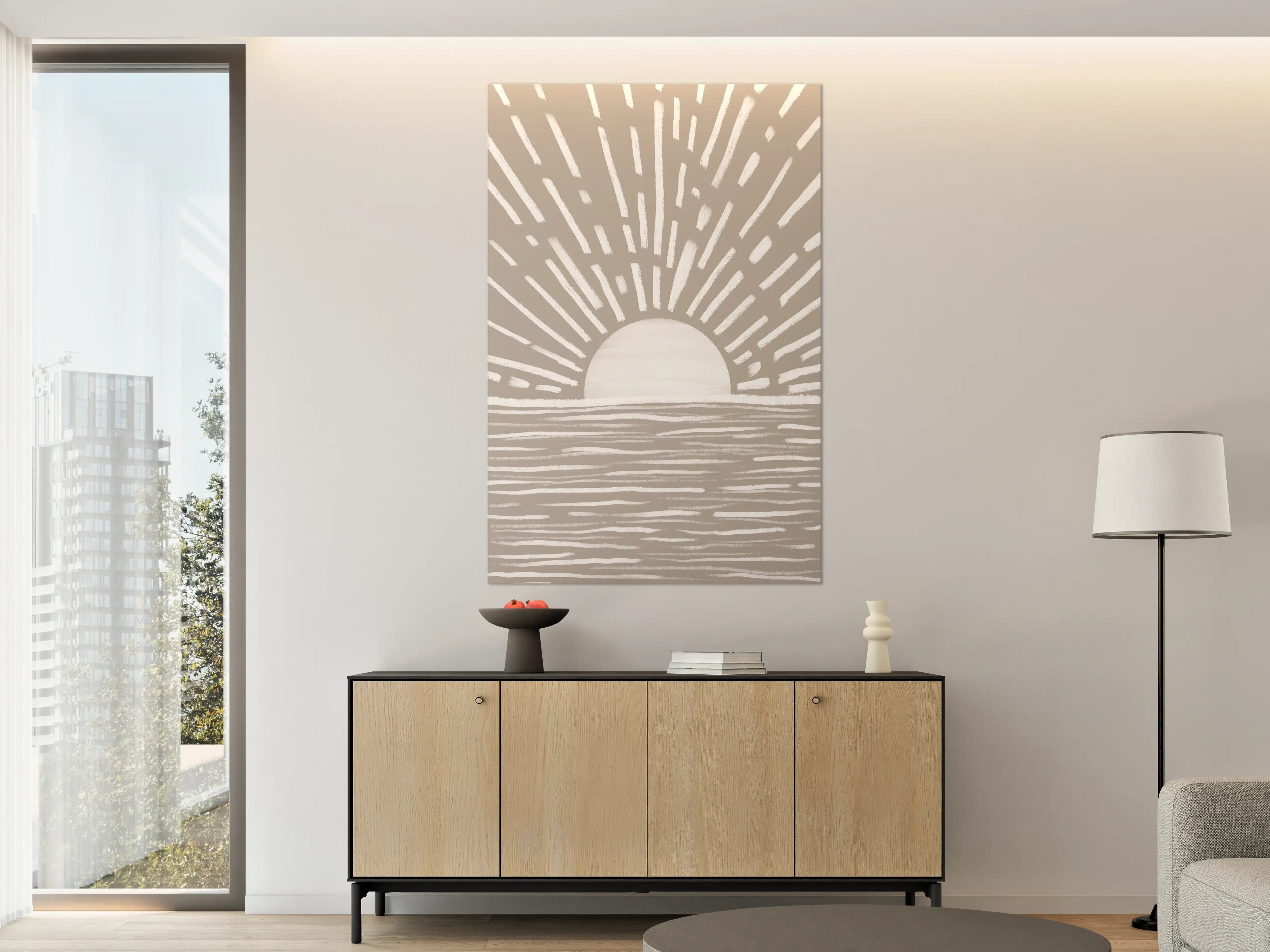 Große Wandbilder - Gräuliches Design - Landschaft