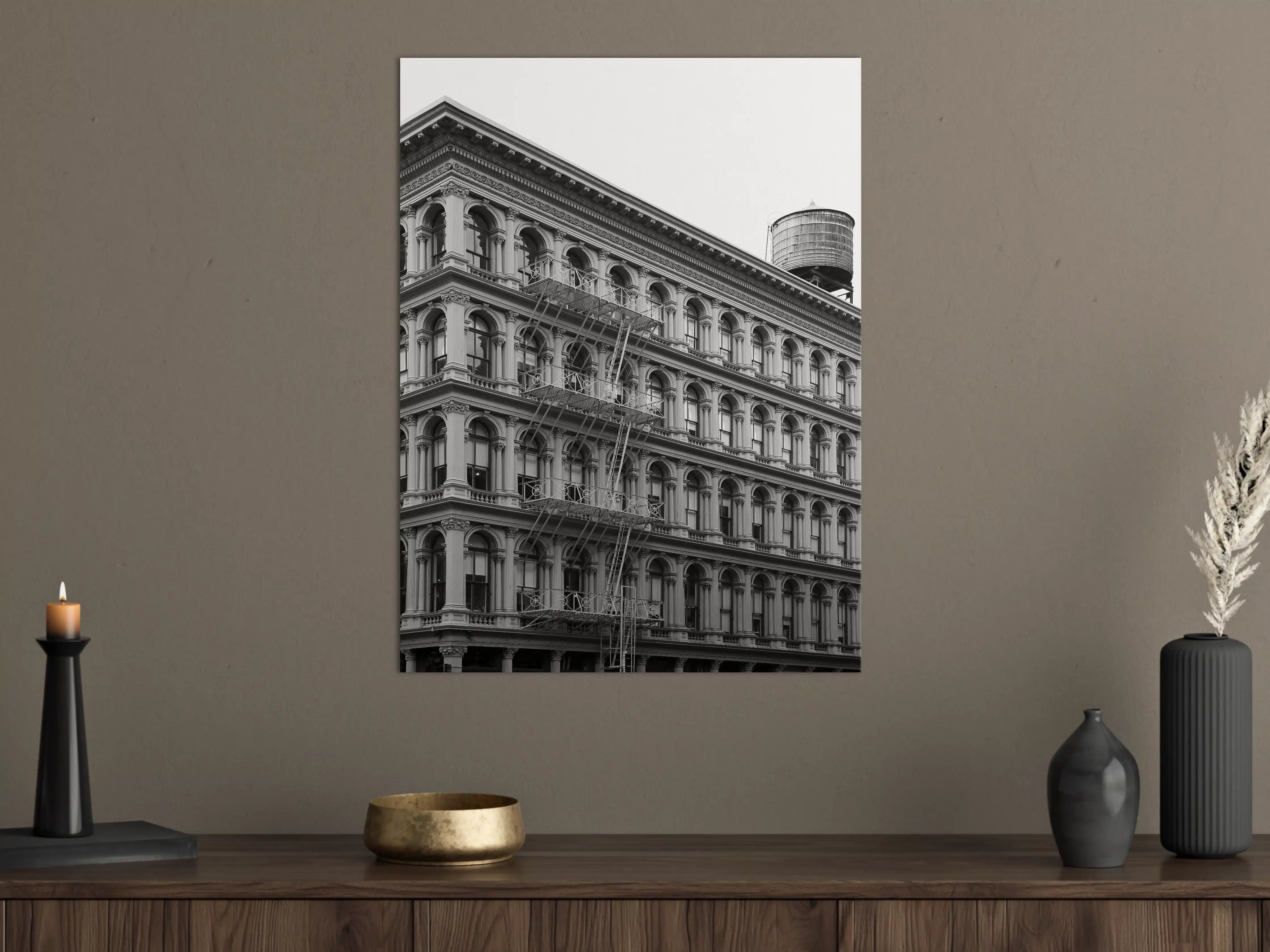 Große Wandbilder - Gräuliches Foto - Architektur in NYC