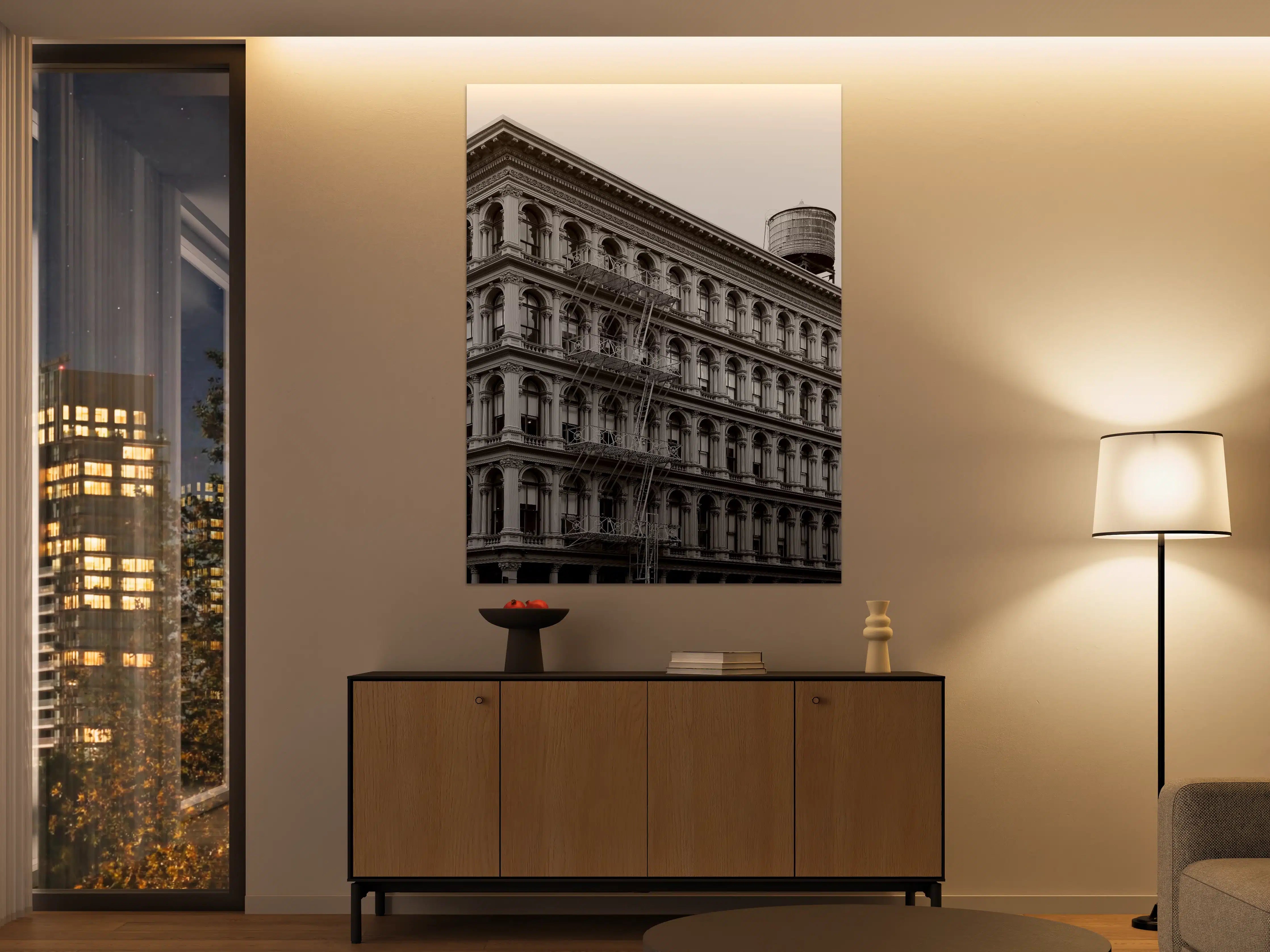 Große Wandbilder - Gräuliches Foto - Architektur in NYC