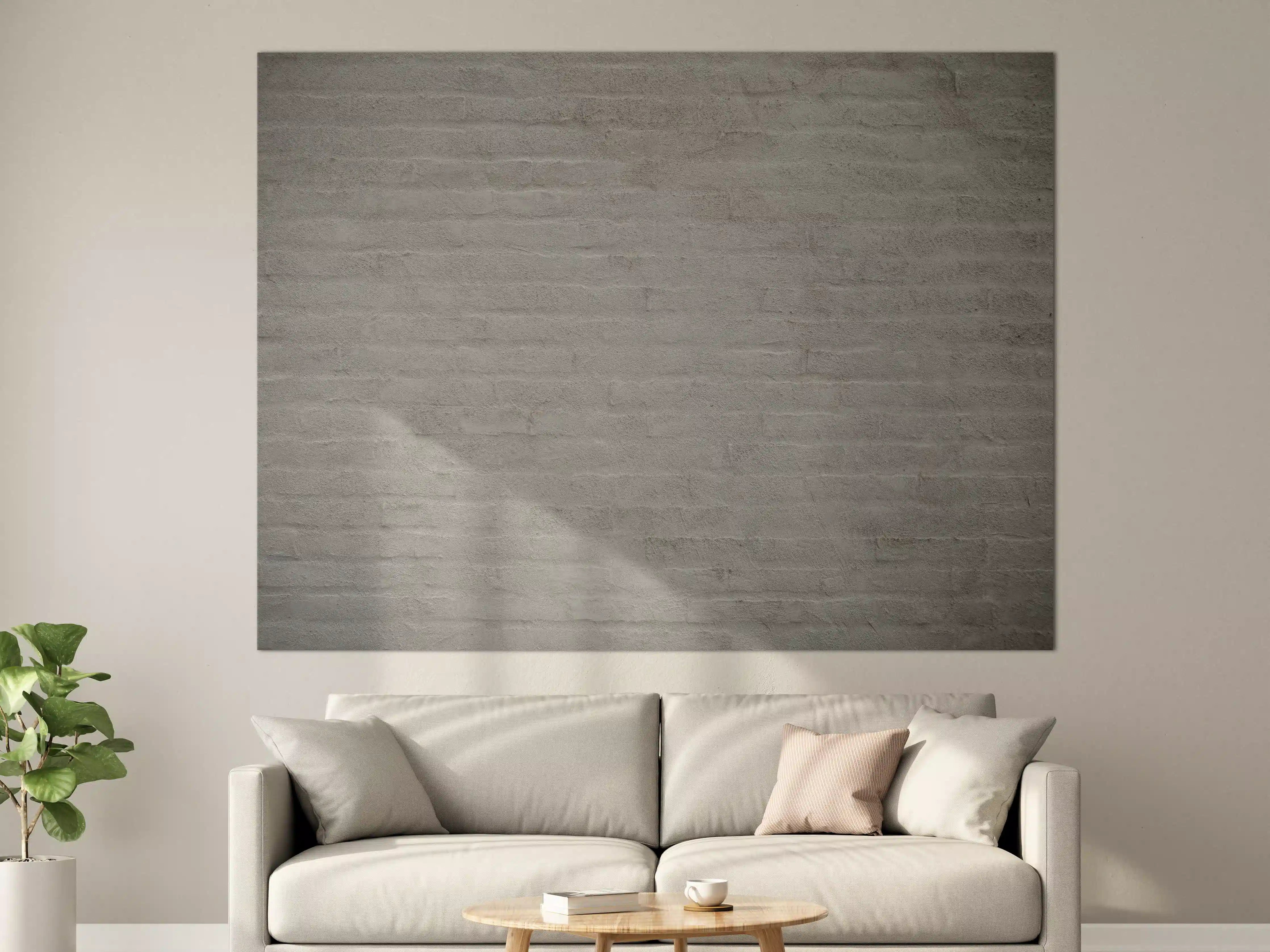 Große Wandbilder - Gräuliches Mauerwerk