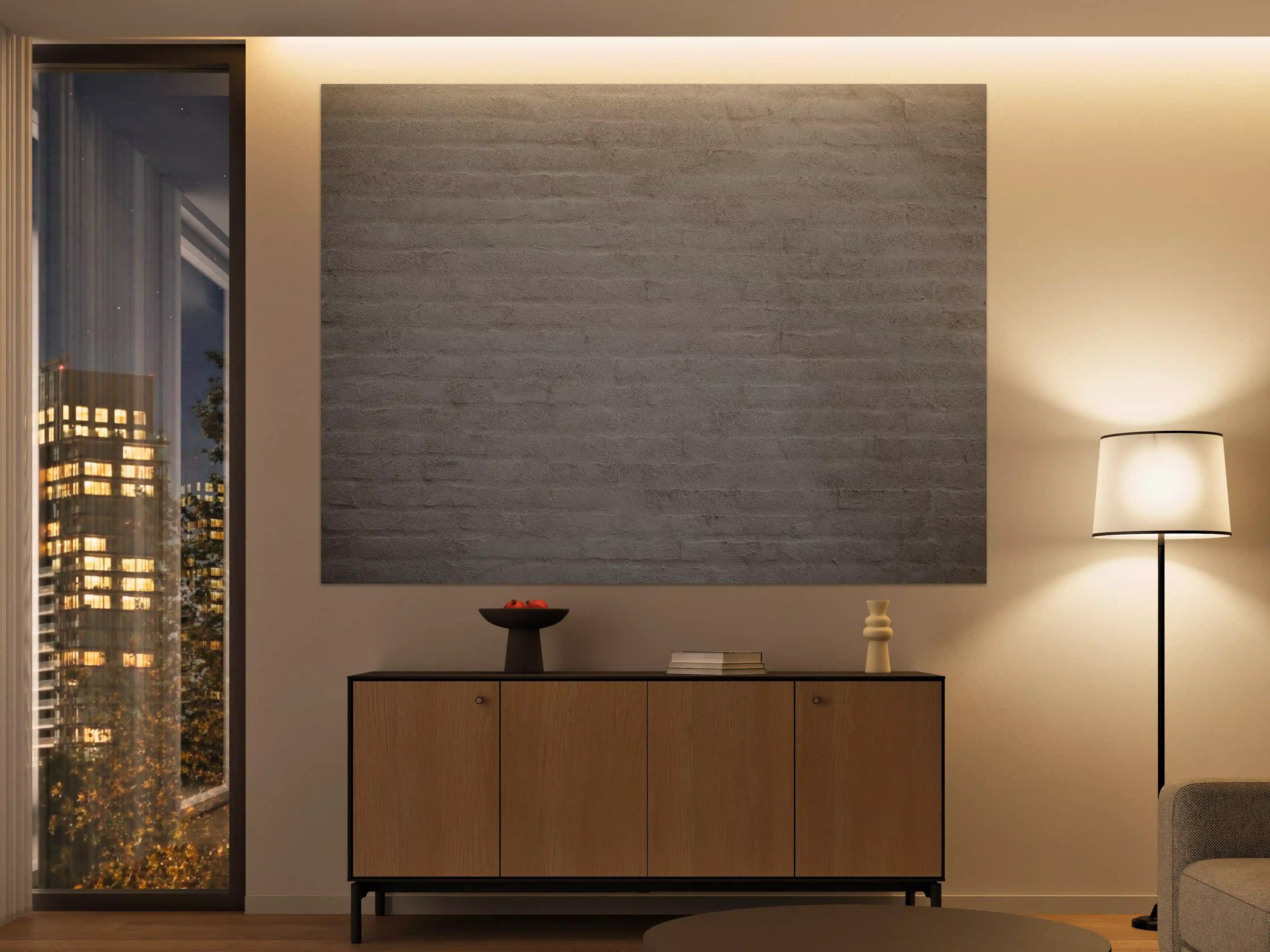 Große Wandbilder - Gräuliches Mauerwerk