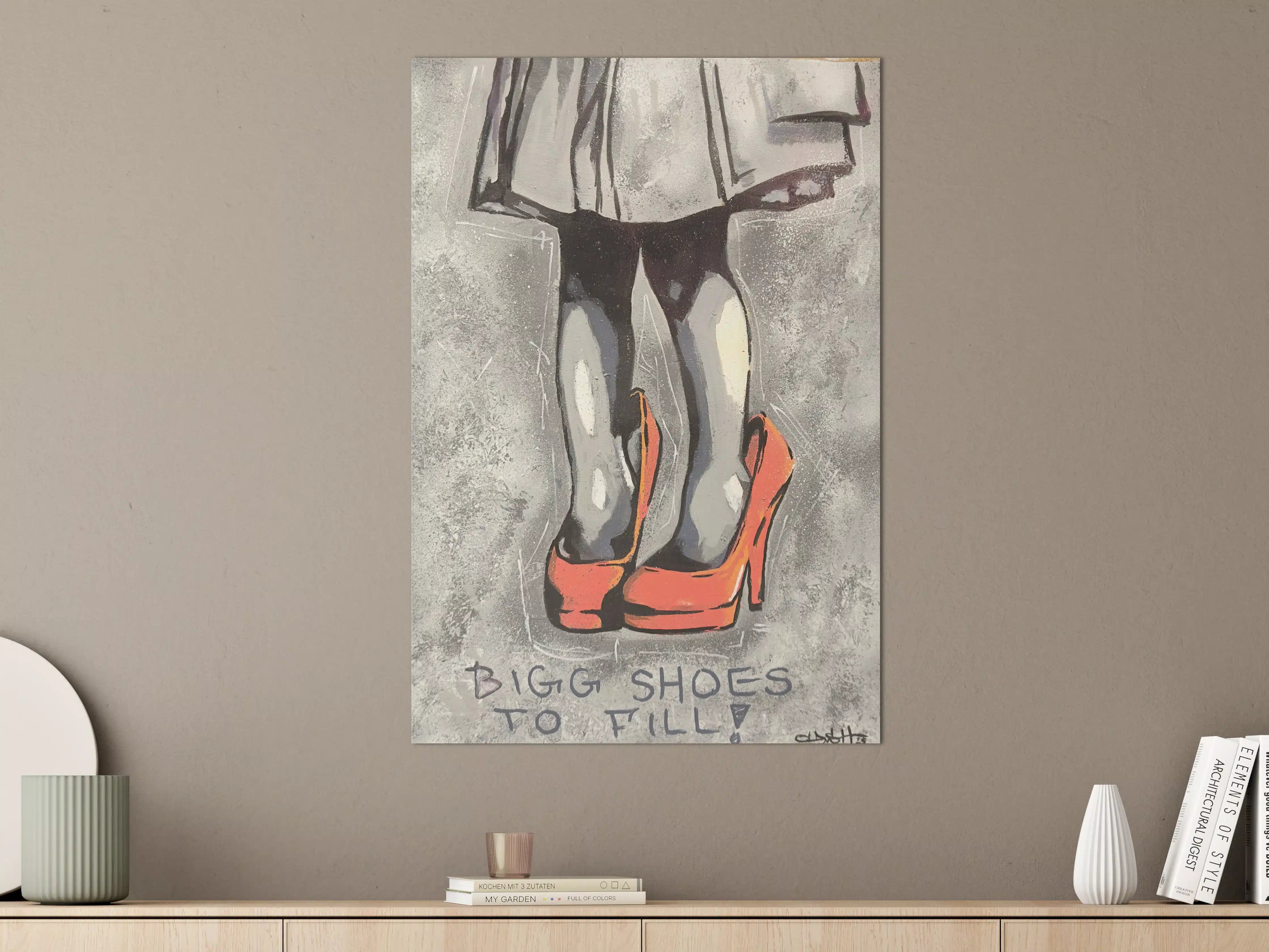 Große Wandbilder - Graffiti-Kunst mit High Heels
