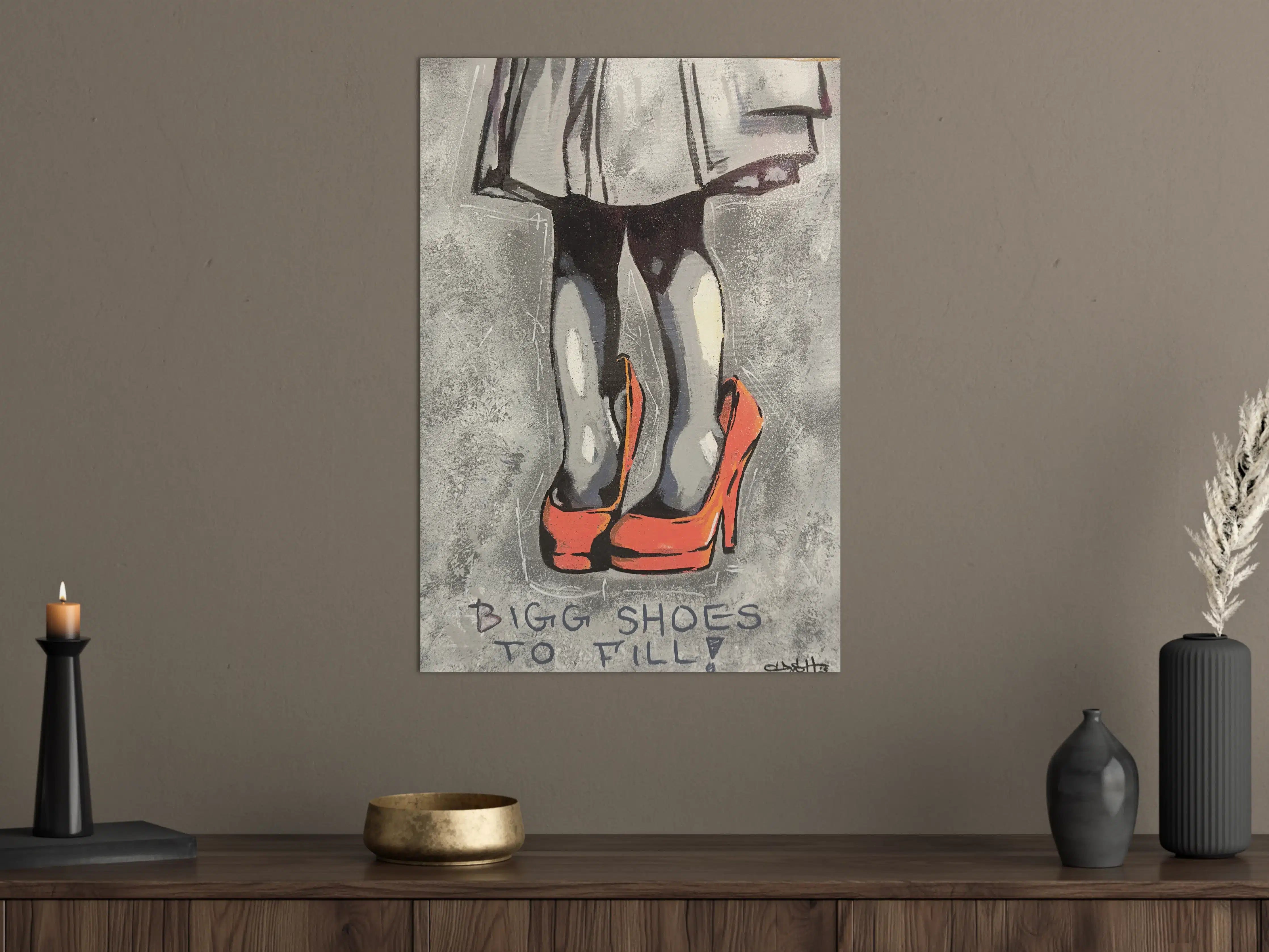 Große Wandbilder - Graffiti-Kunst mit High Heels