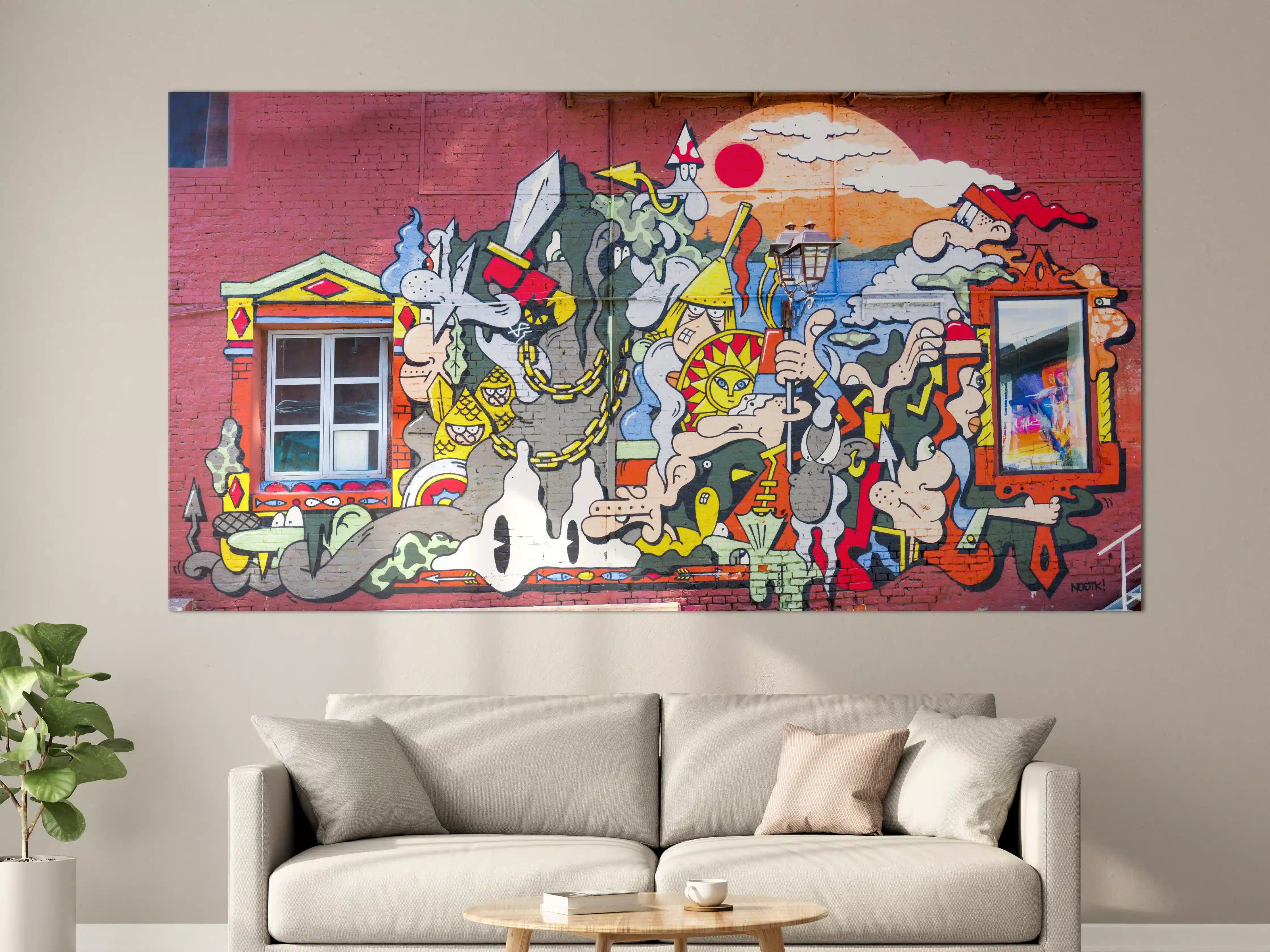 Große Wandbilder - Graffiti Wand - Urban Streetstyle