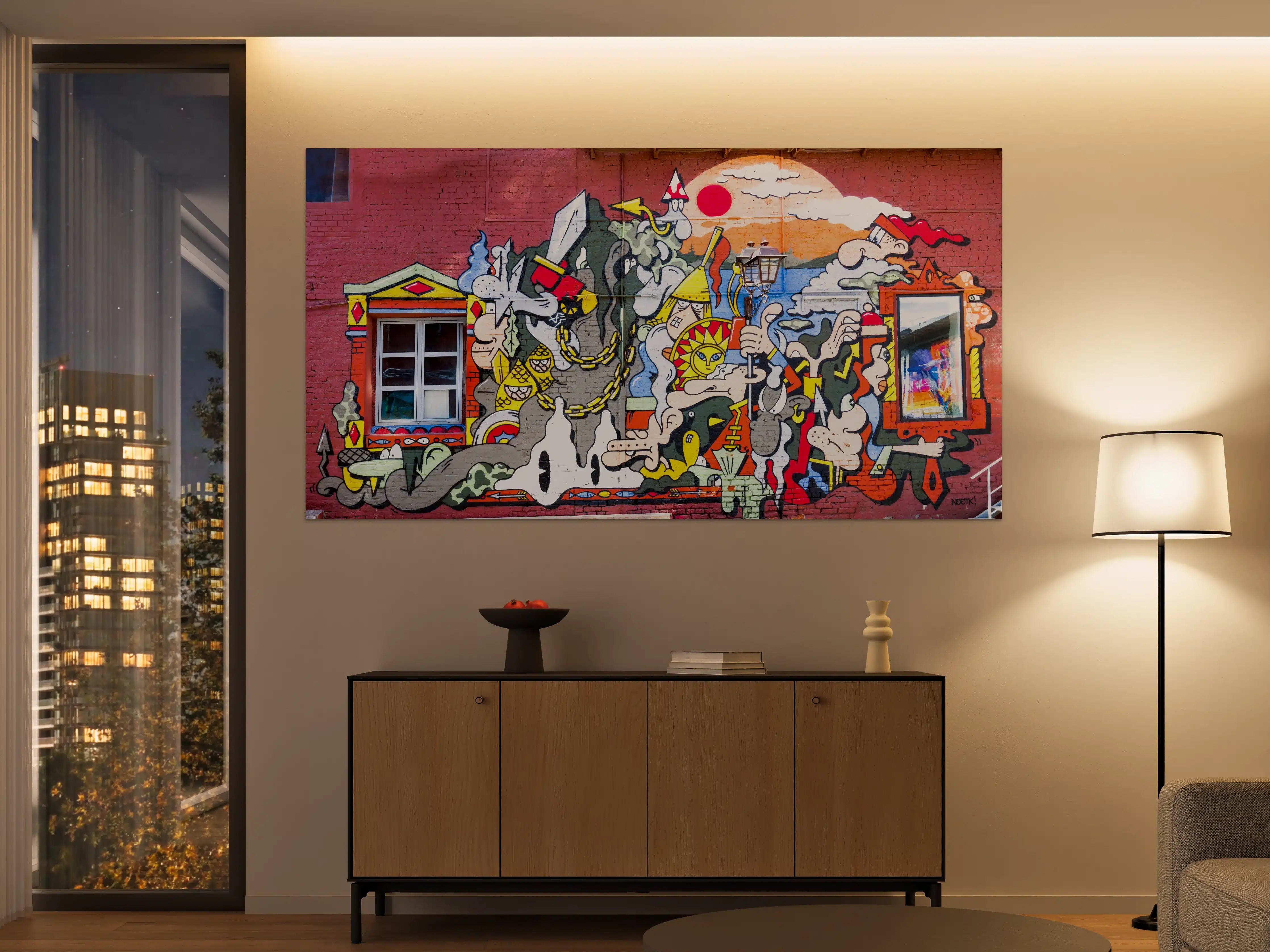 Große Wandbilder - Graffiti Wand - Urban Streetstyle