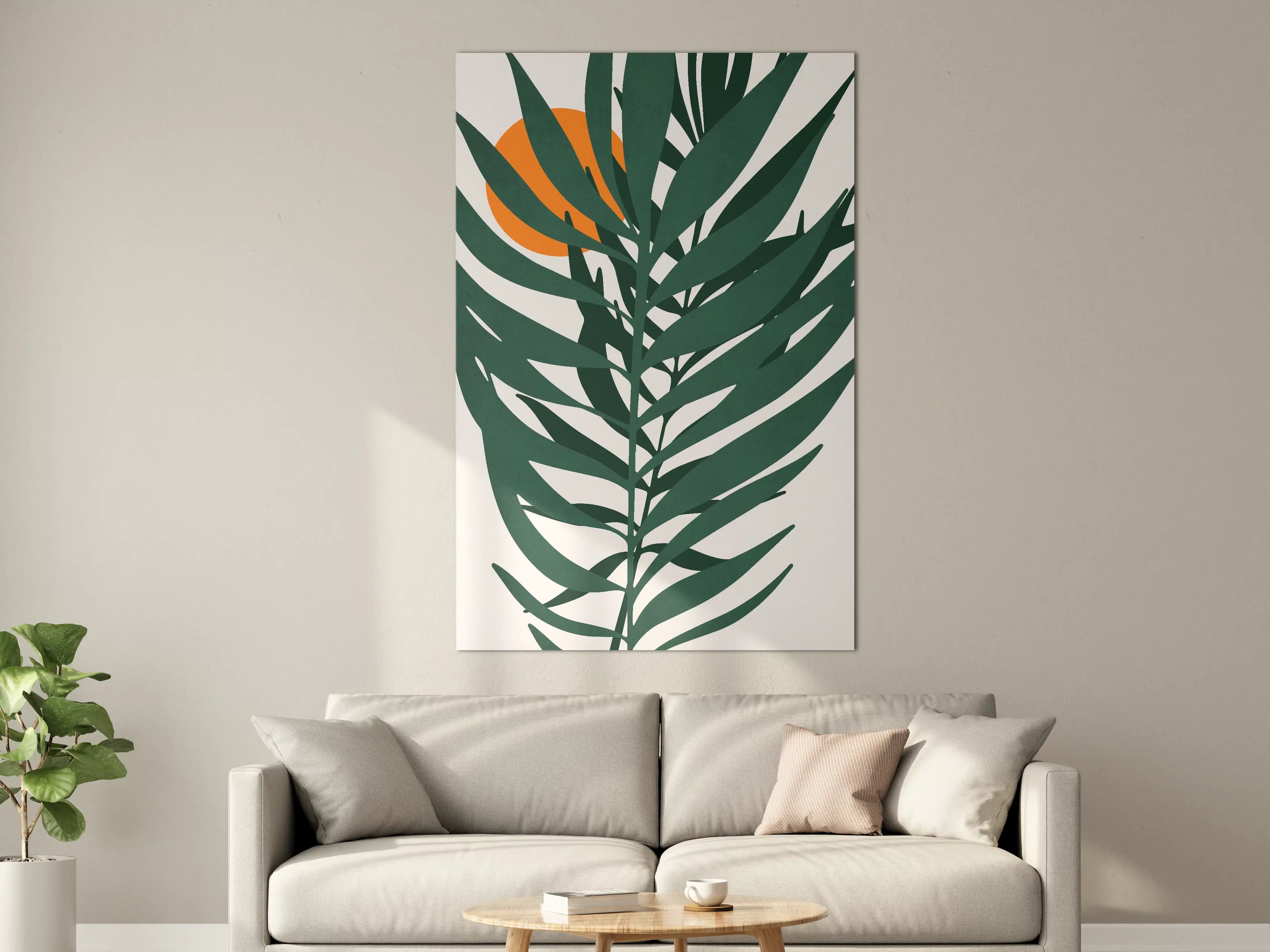 Große Wandbilder - Grafik einer Pflanze
